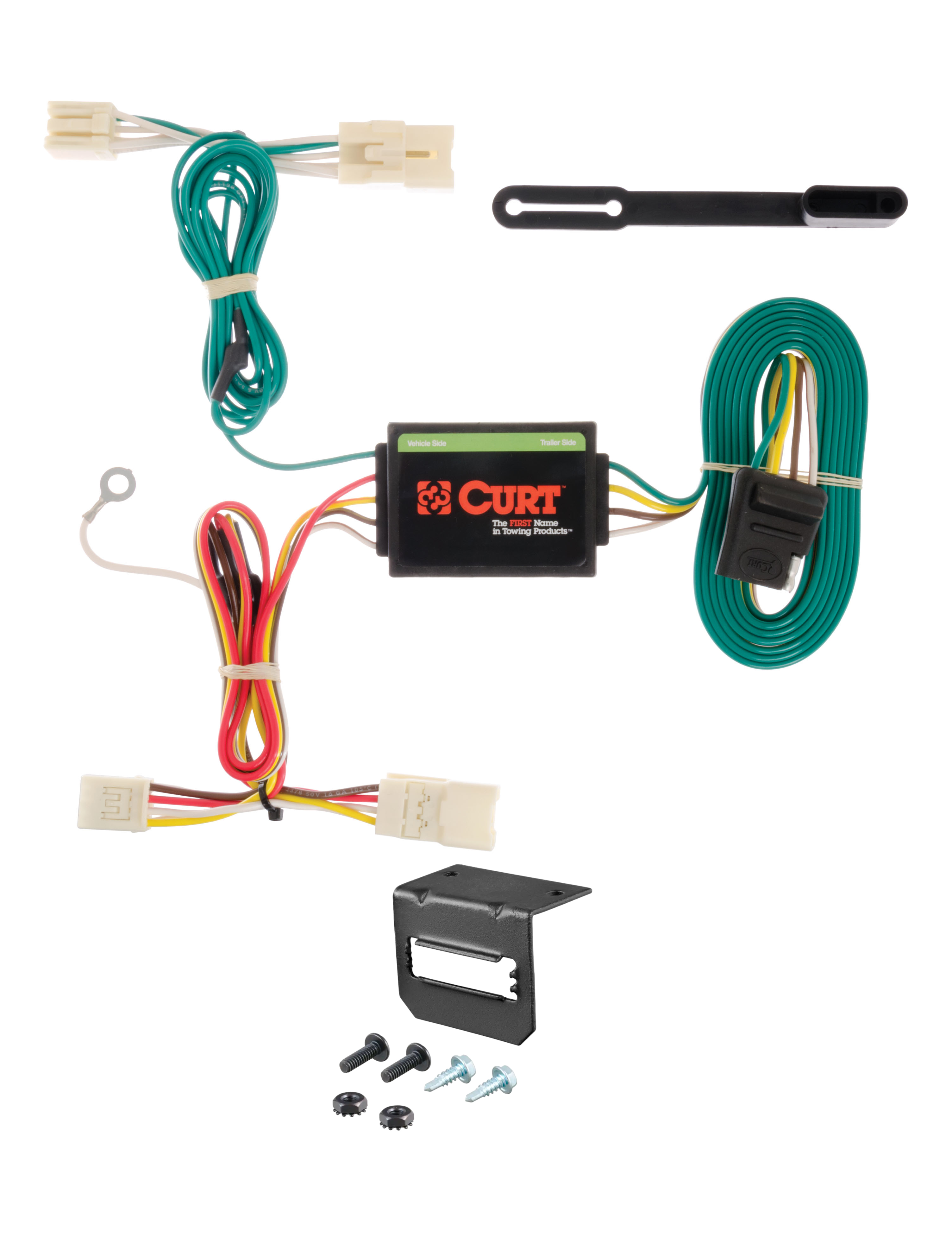 12-17 KIA Rio Sedan CURT 4-flat Plug and Play Trailer Wiring thumbnail 0