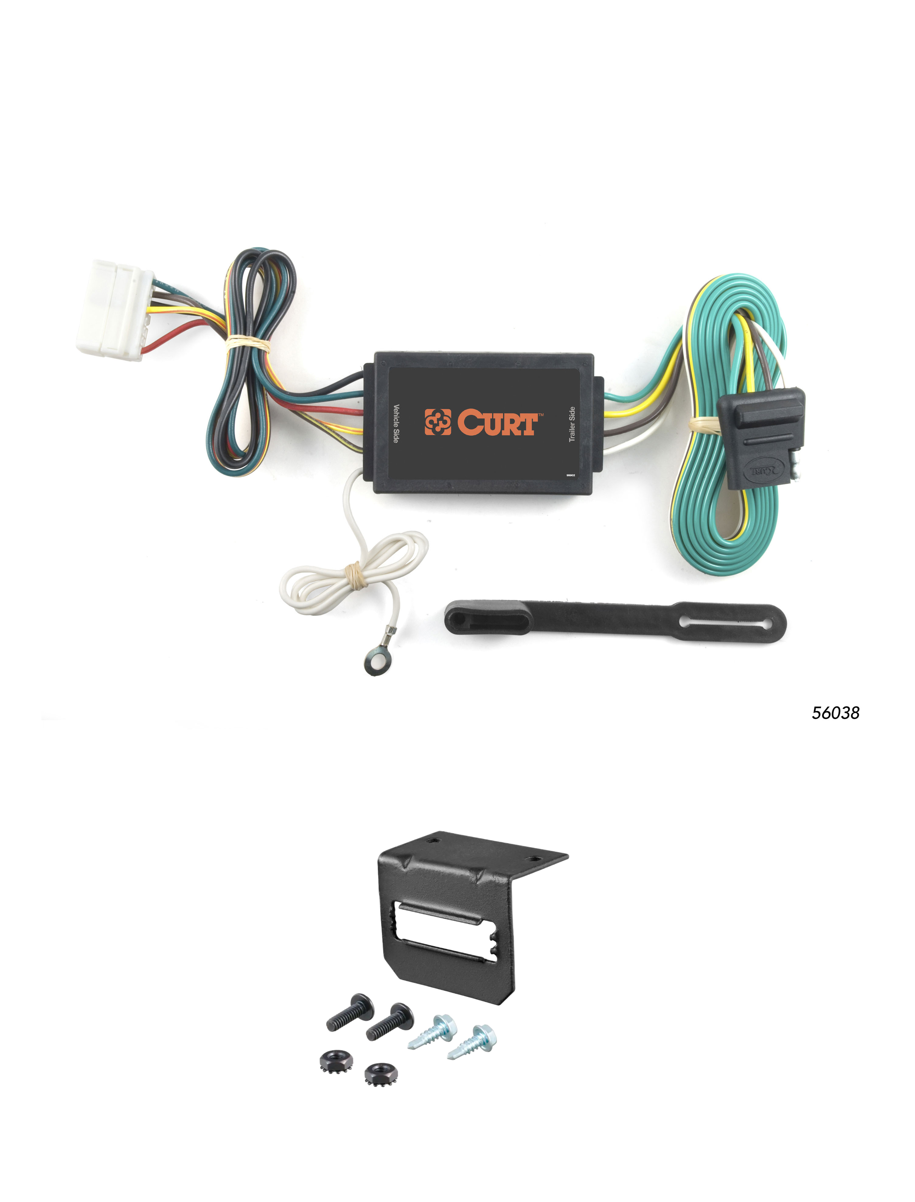 07-13 Acura MDX  CURT 4-flat Plug and Play Trailer Wiring thumbnail 0