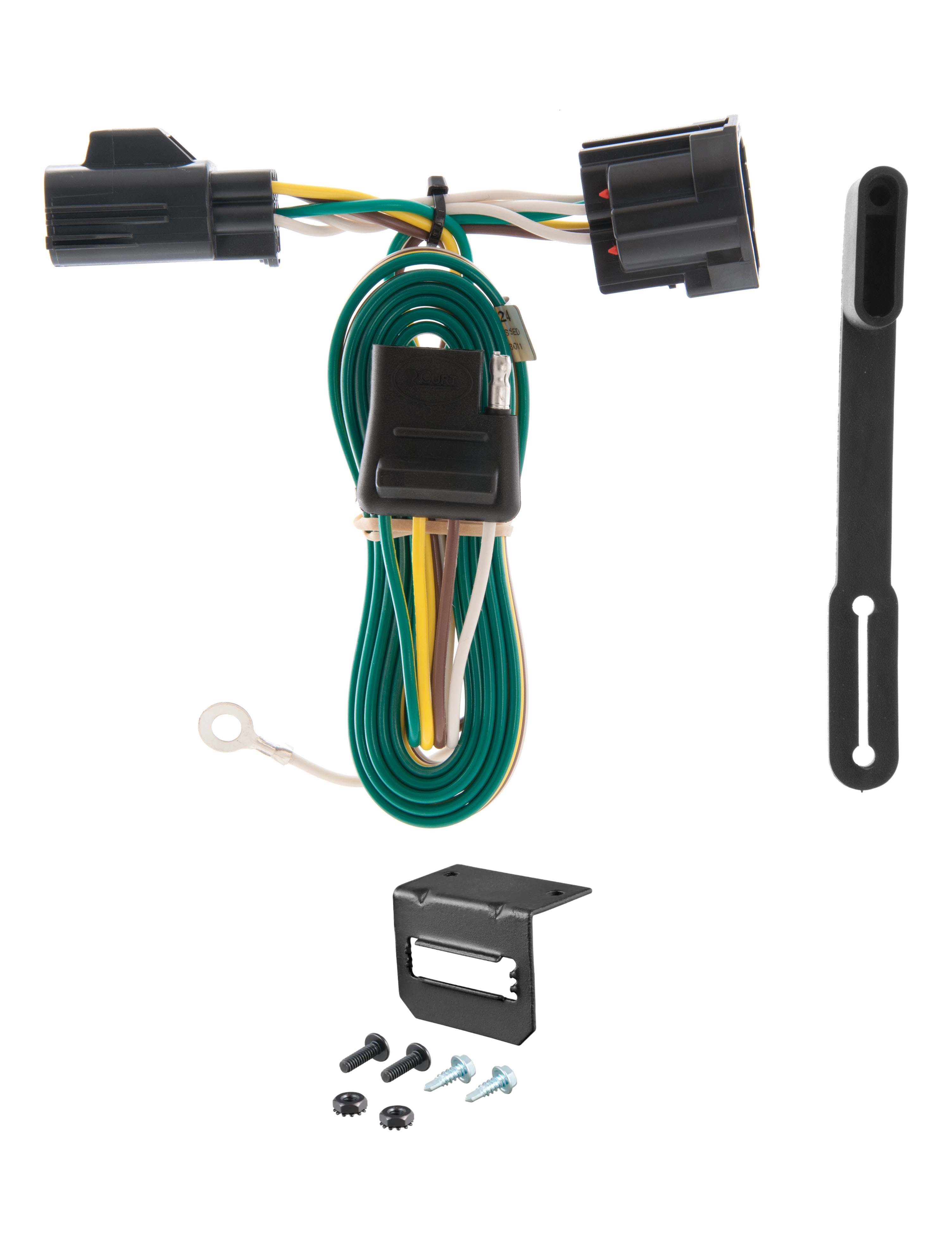 07-18 JEEP Wrangler JK CURT 4-flat Plug and Play Trailer Wiring thumbnail 0