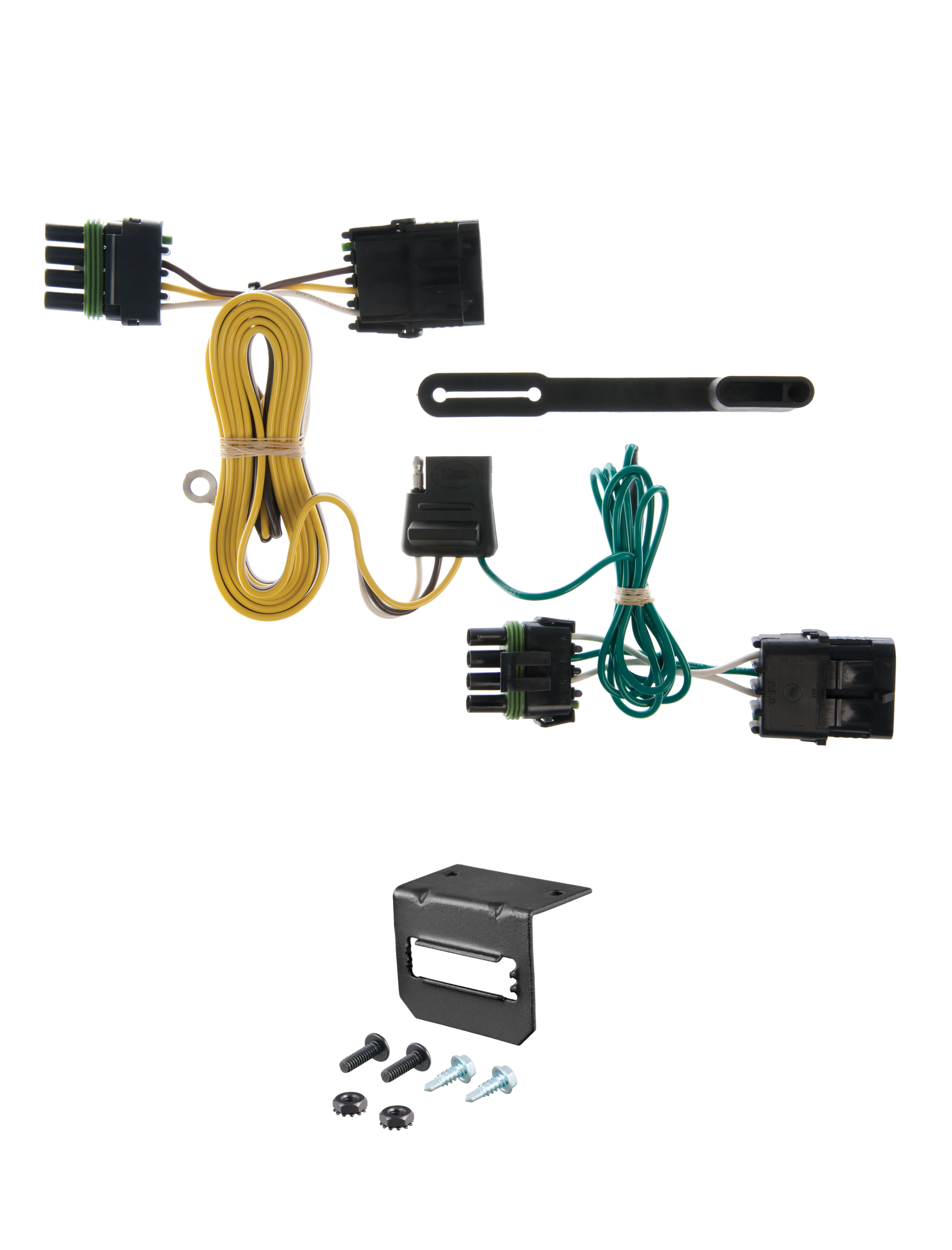 91-95 JEEP Wrangler YJ, excluding Renegade CURT 4-flat Plug and Play Trailer Wiring thumbnail 0