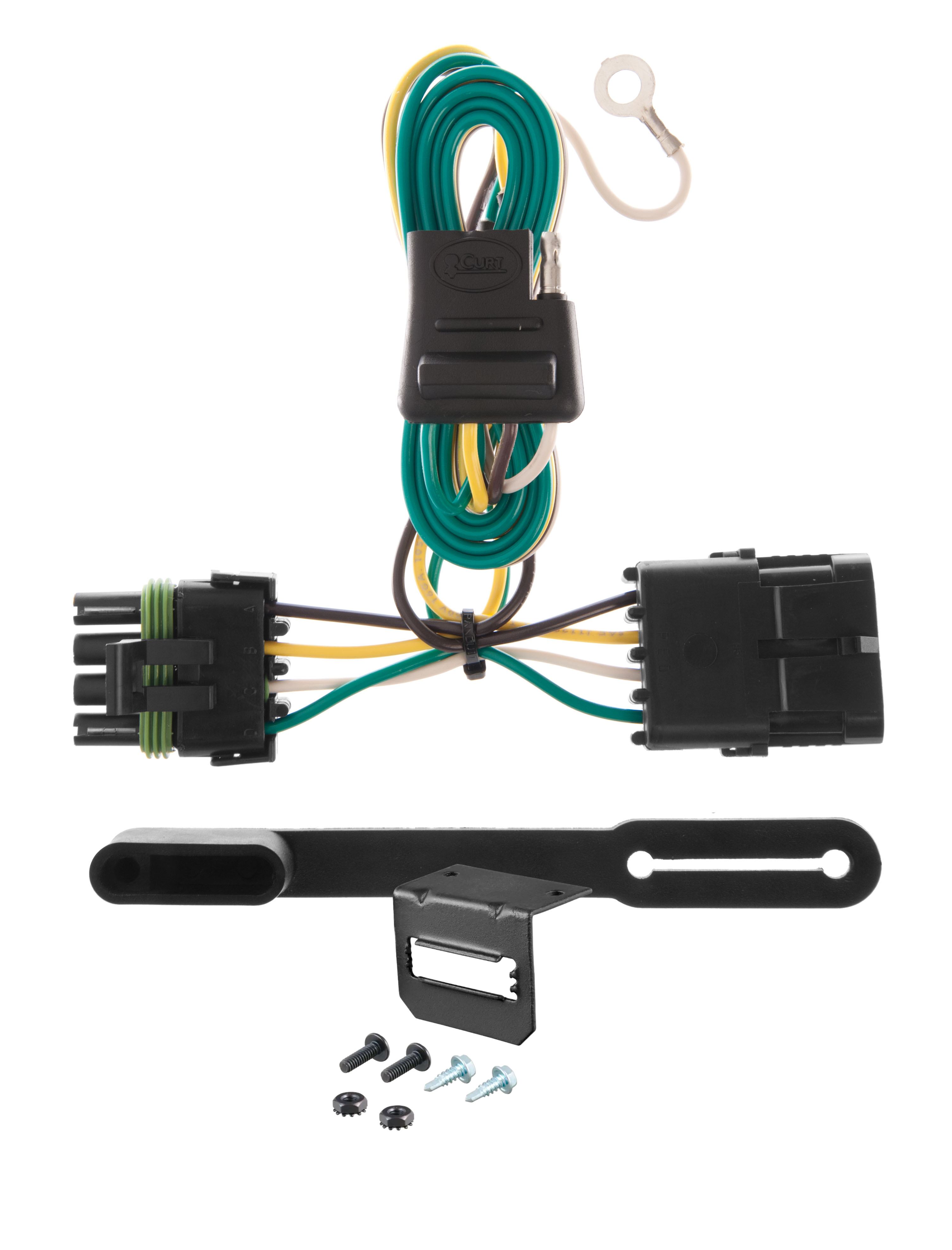 88-00 Chevrolet K2500 With 10" step bumper CURT 4-flat Plug and Play Trailer Wiring thumbnail 0