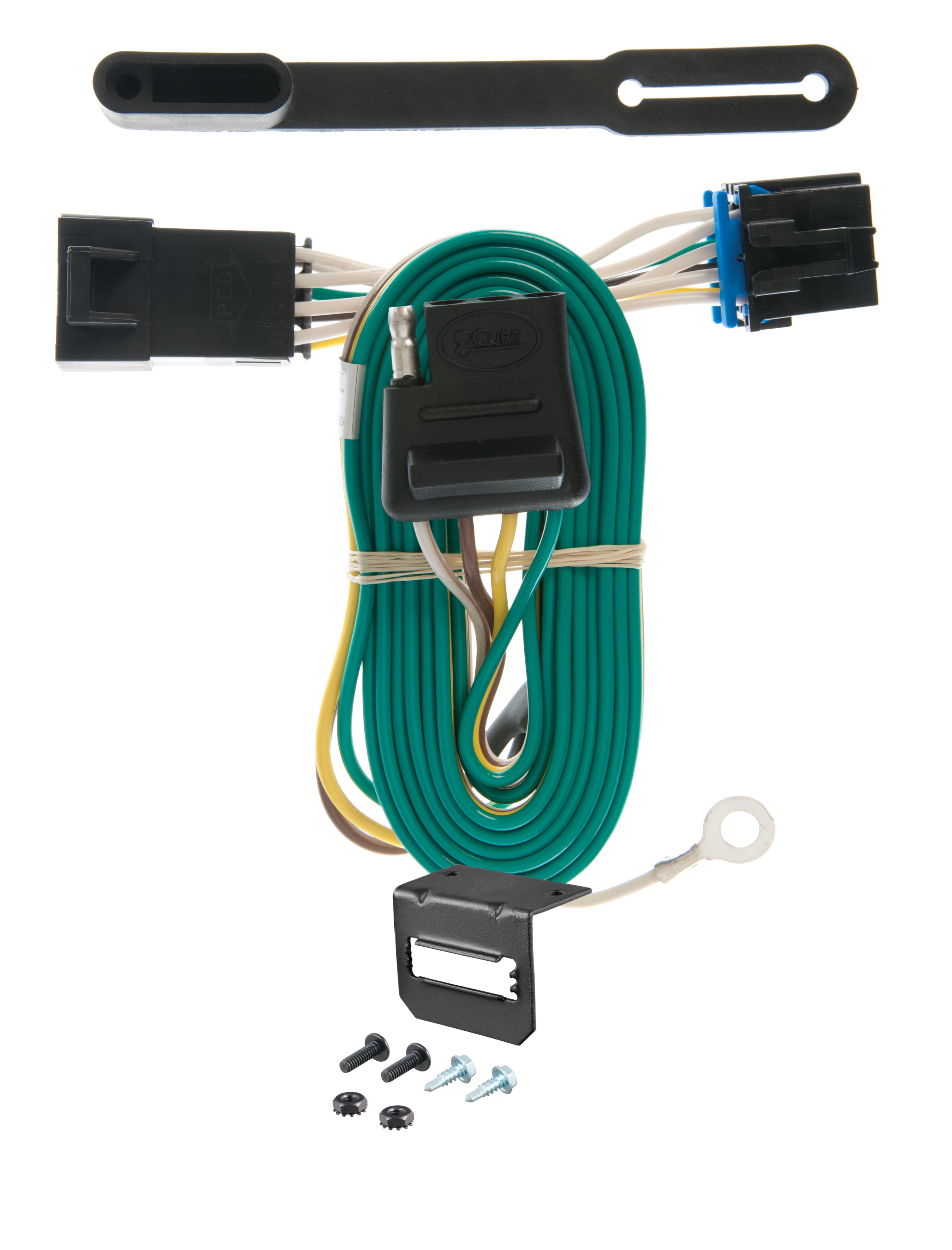 91-96 Chevrolet Caprice Sedan CURT 4-flat Plug and Play Trailer Wiring thumbnail 0