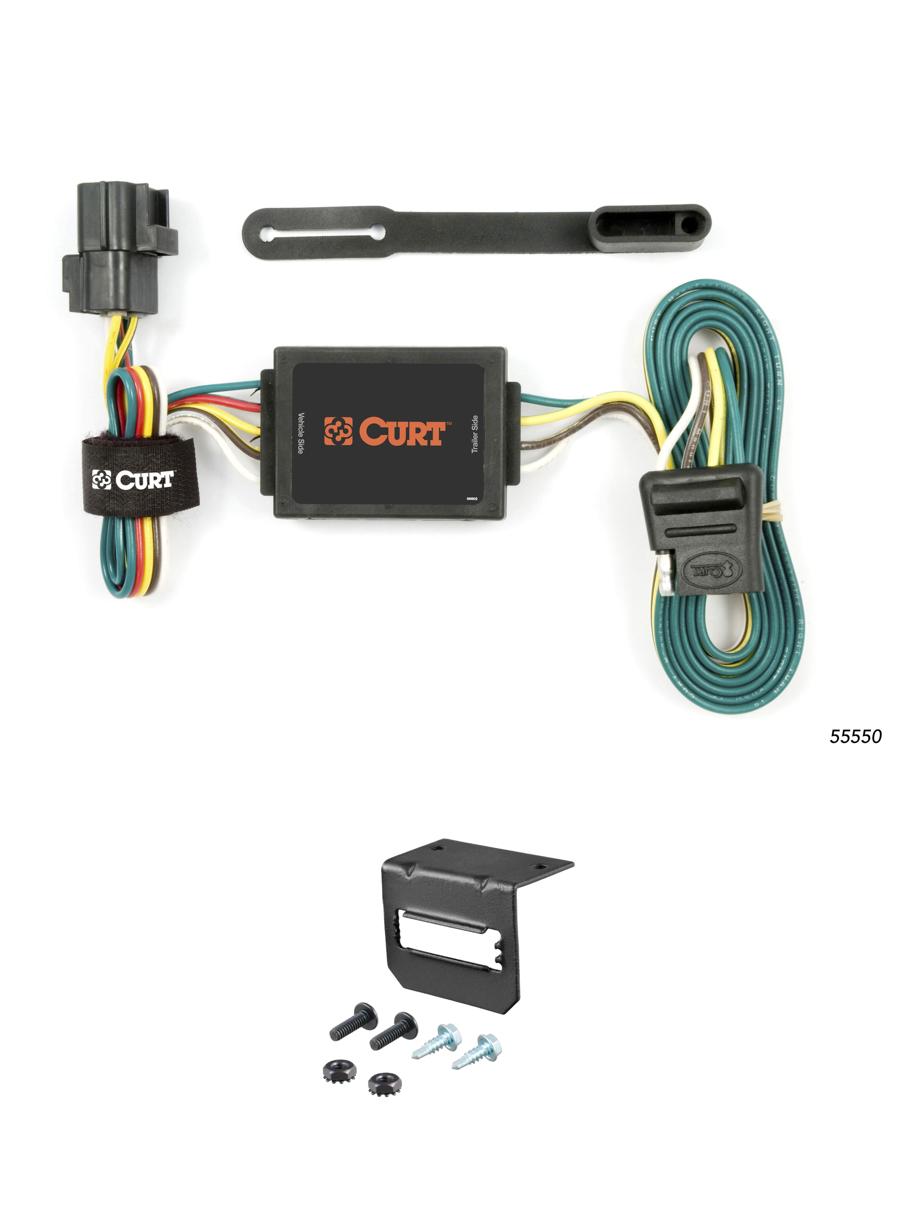 03-06 KIA Sorento CURT 4-flat Plug and Play Trailer Wiring thumbnail 0
