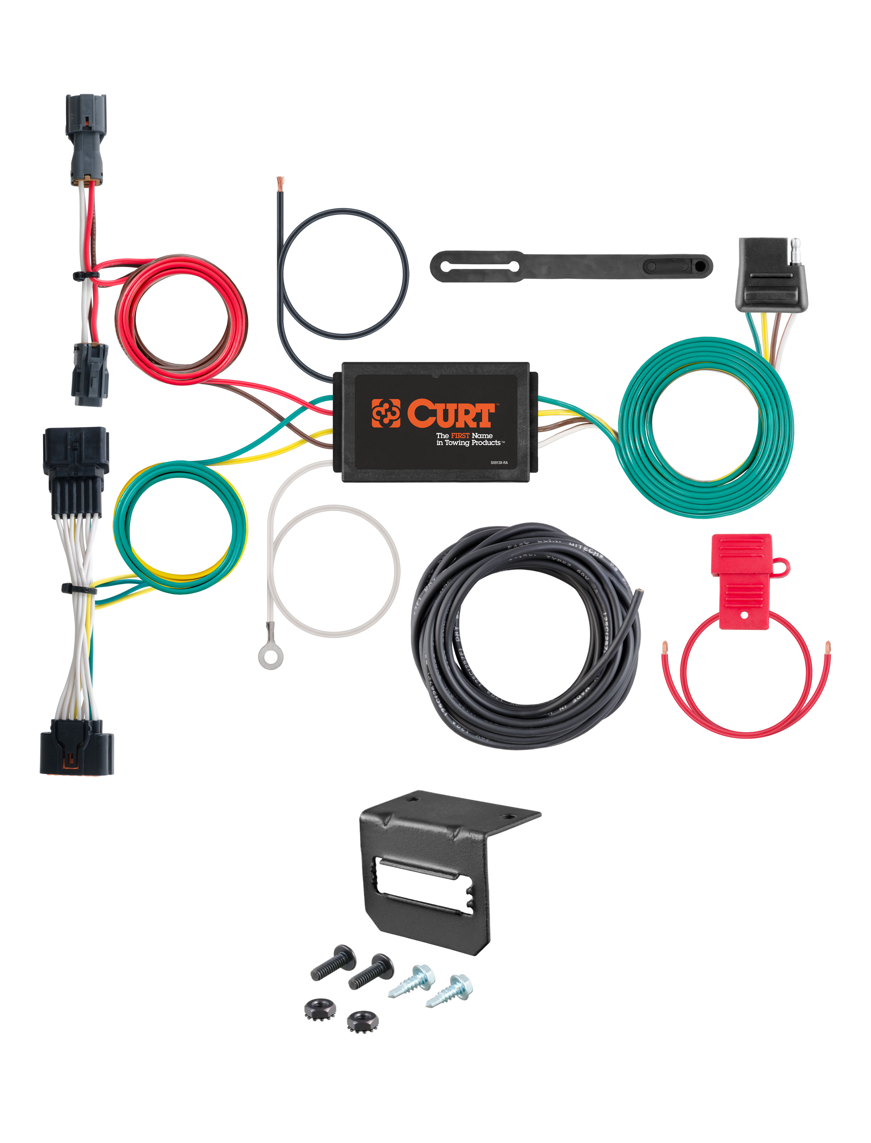 17-22 KIA Sportage CURT 4-flat Plug and Play Trailer Wiring thumbnail 0