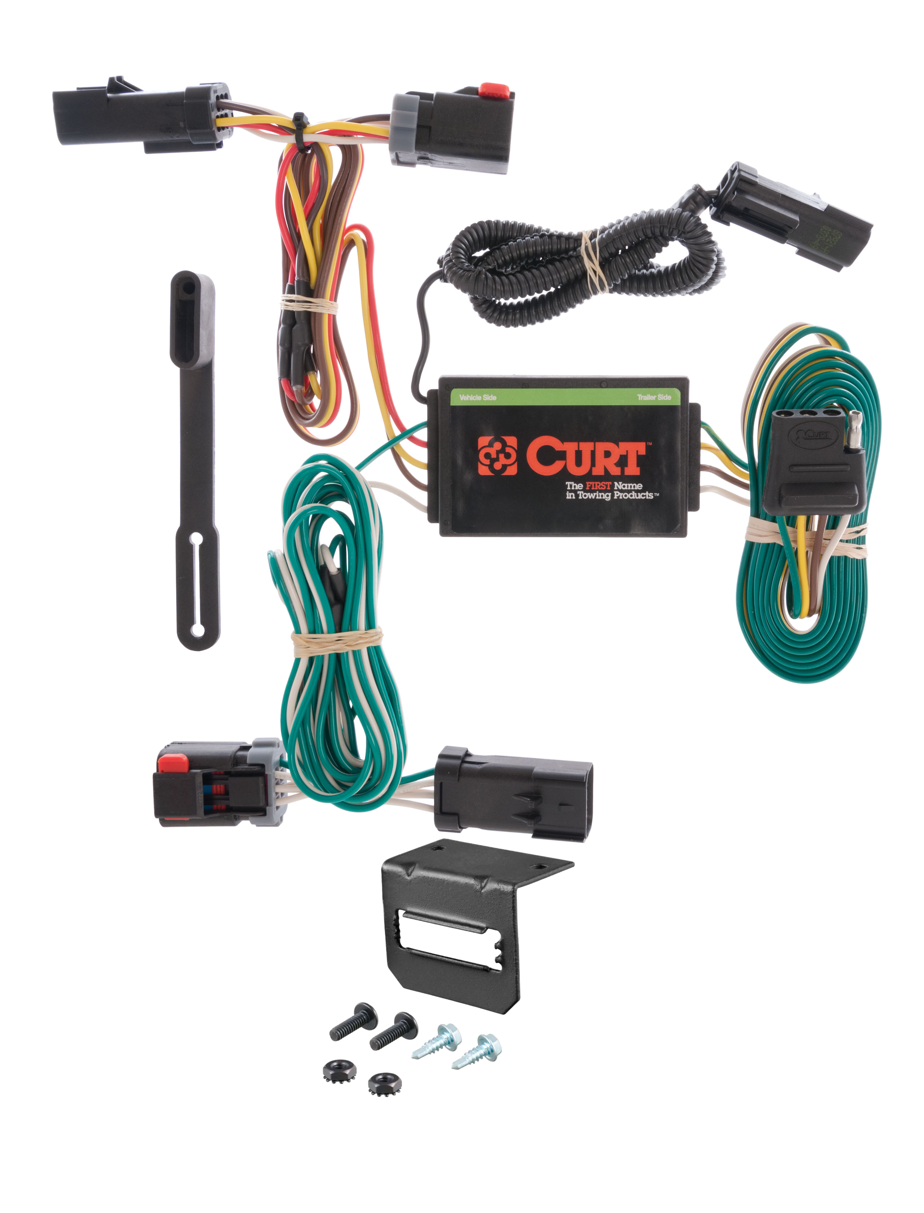 04-08 Chrysler Pacifica Excluding hybrid CURT 4-flat Plug and Play Trailer Wiring thumbnail 0