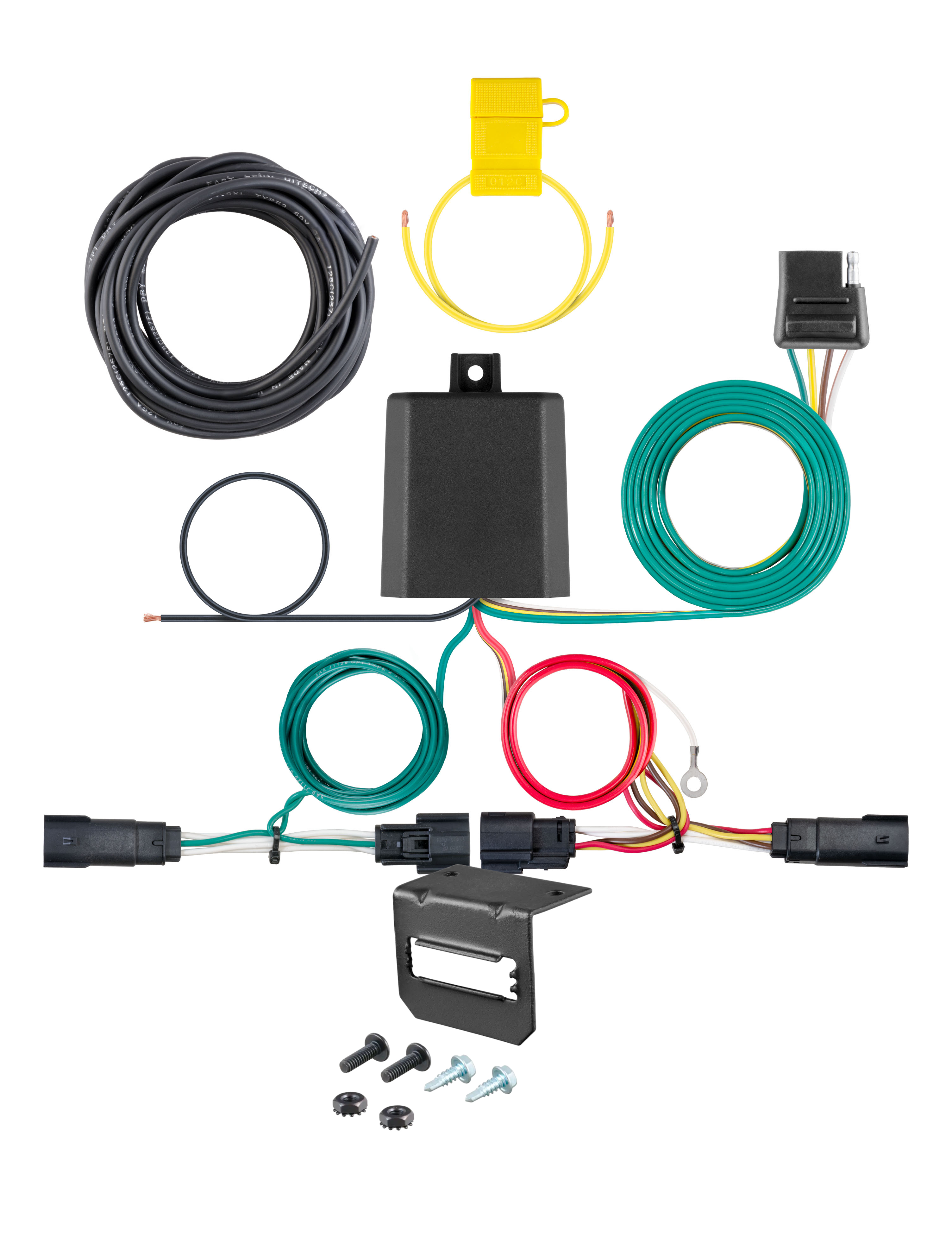 19-23 JEEP Cherokee CURT 4-flat Plug and Play Trailer Wiring thumbnail 0