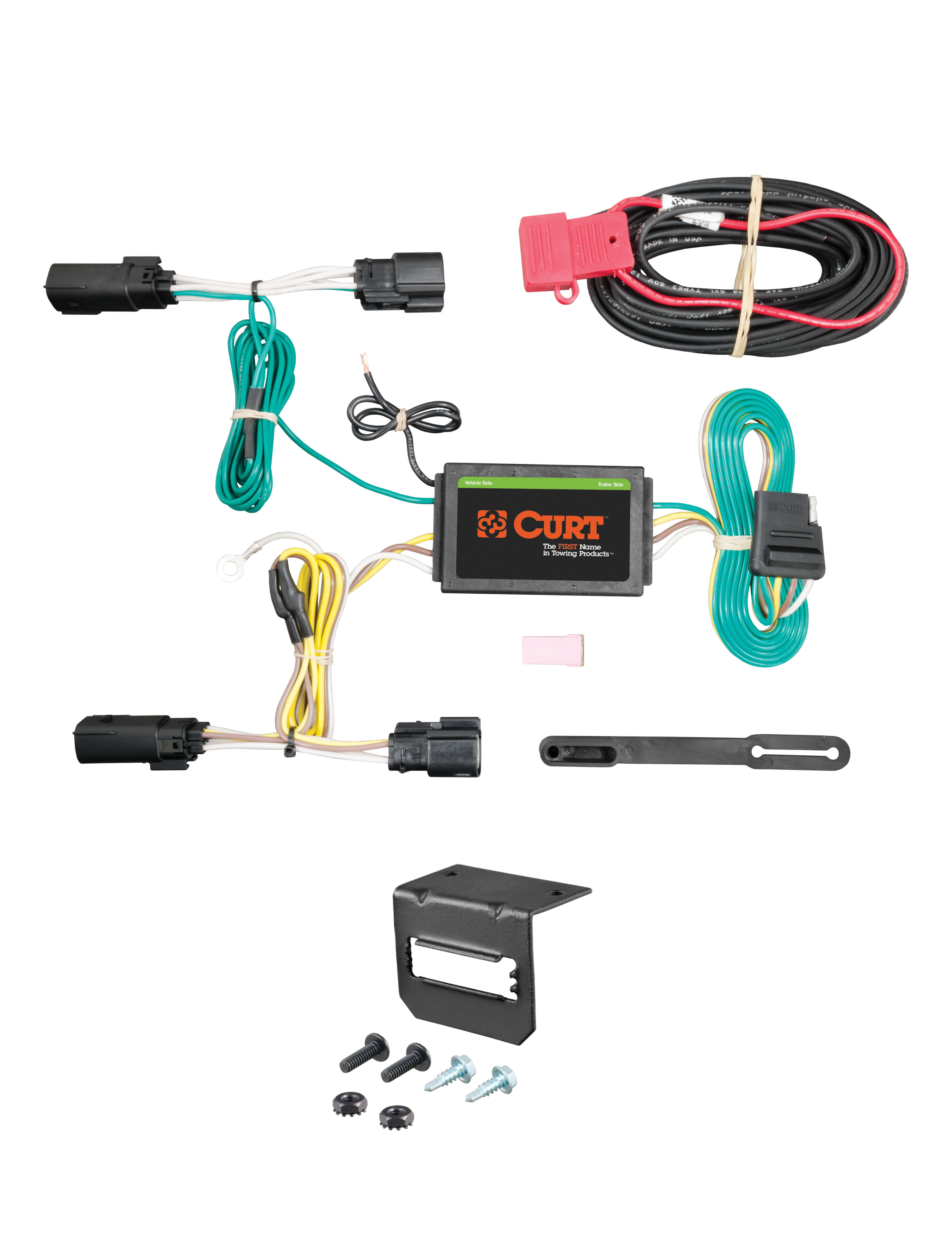 13-20 Lincoln MKZ Excluding 3.0L AWD CURT 4-flat Plug and Play Trailer Wiring thumbnail 0