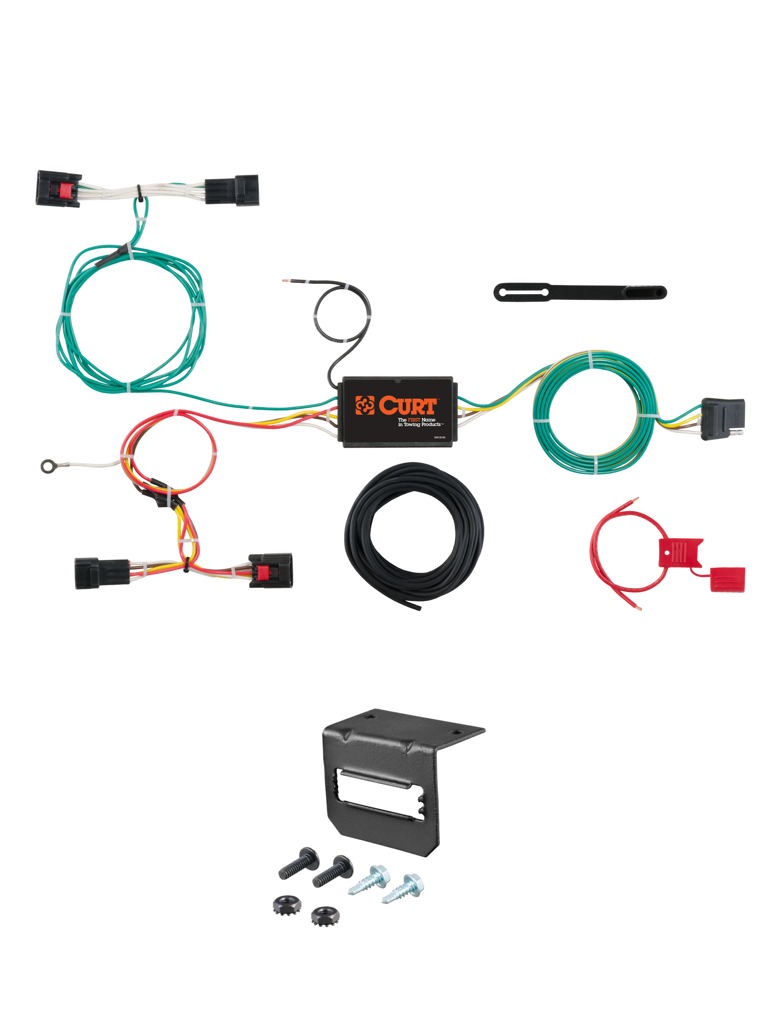 15-19 Land Rover Discovery Sport Excluding 5+2 seating CURT 4-flat Plug and Play Trailer Wiring thumbnail 0
