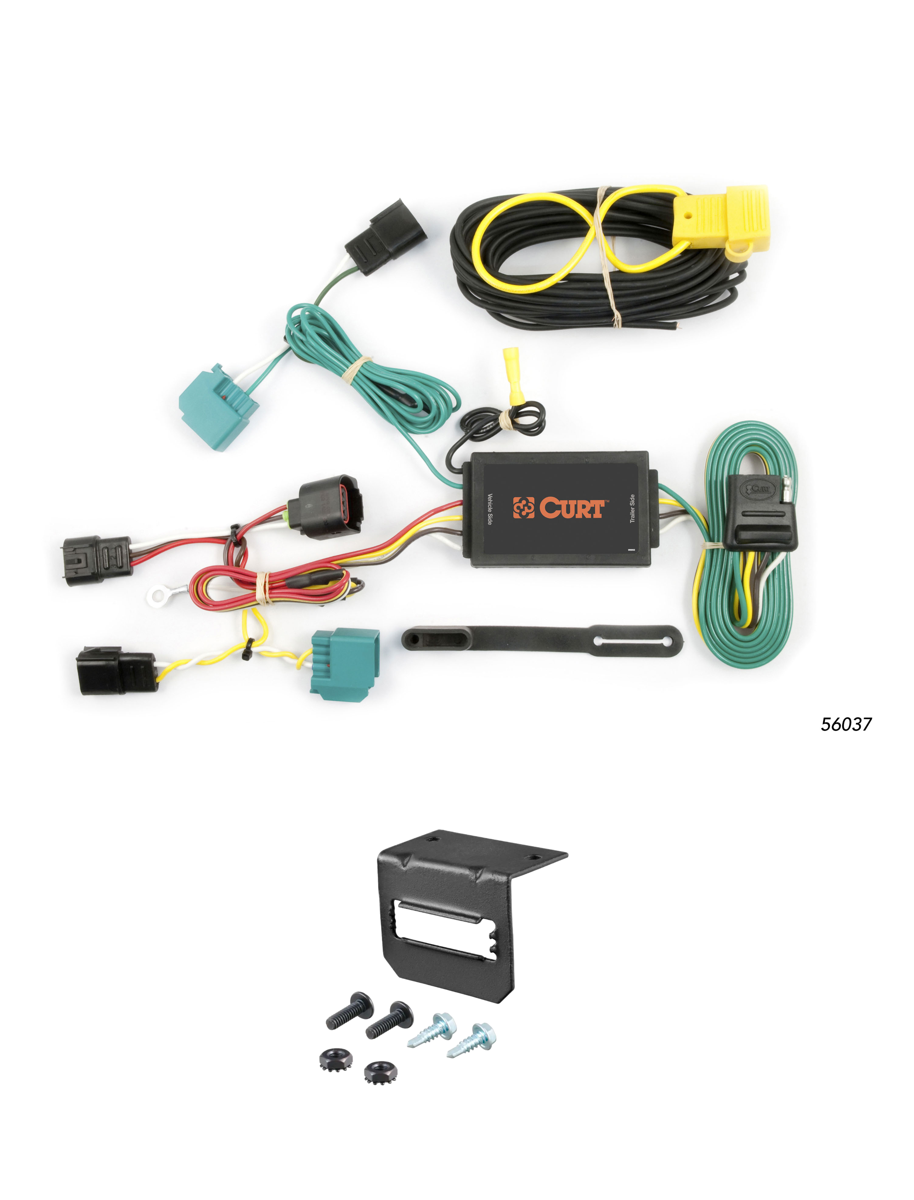 09-09 Dodge Journey CURT 4-flat Plug and Play Trailer Wiring thumbnail 0