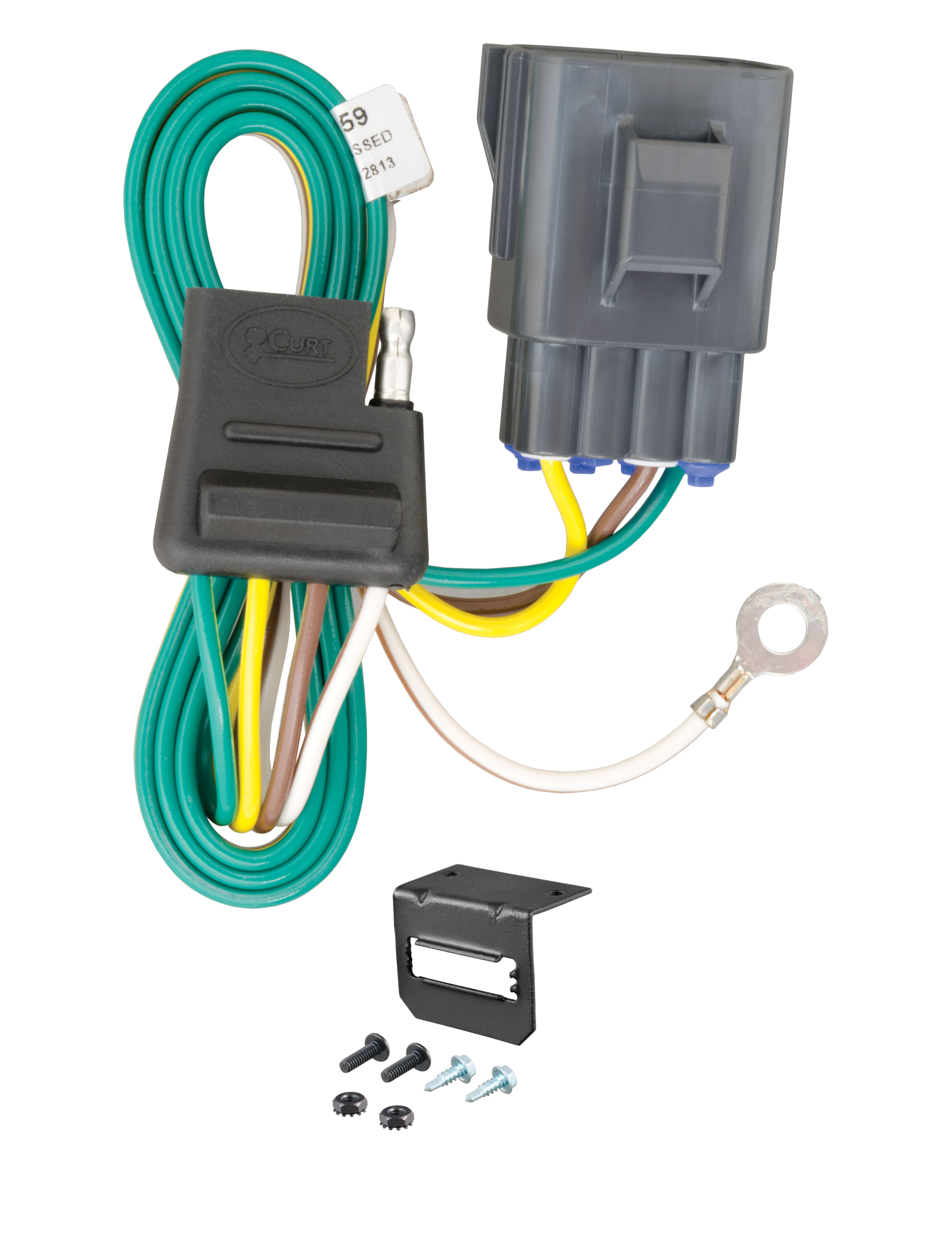 12-14 Land Rover Range Rover Evoque Excluding convertible CURT 4-flat Plug and Play Trailer Wiring thumbnail 0