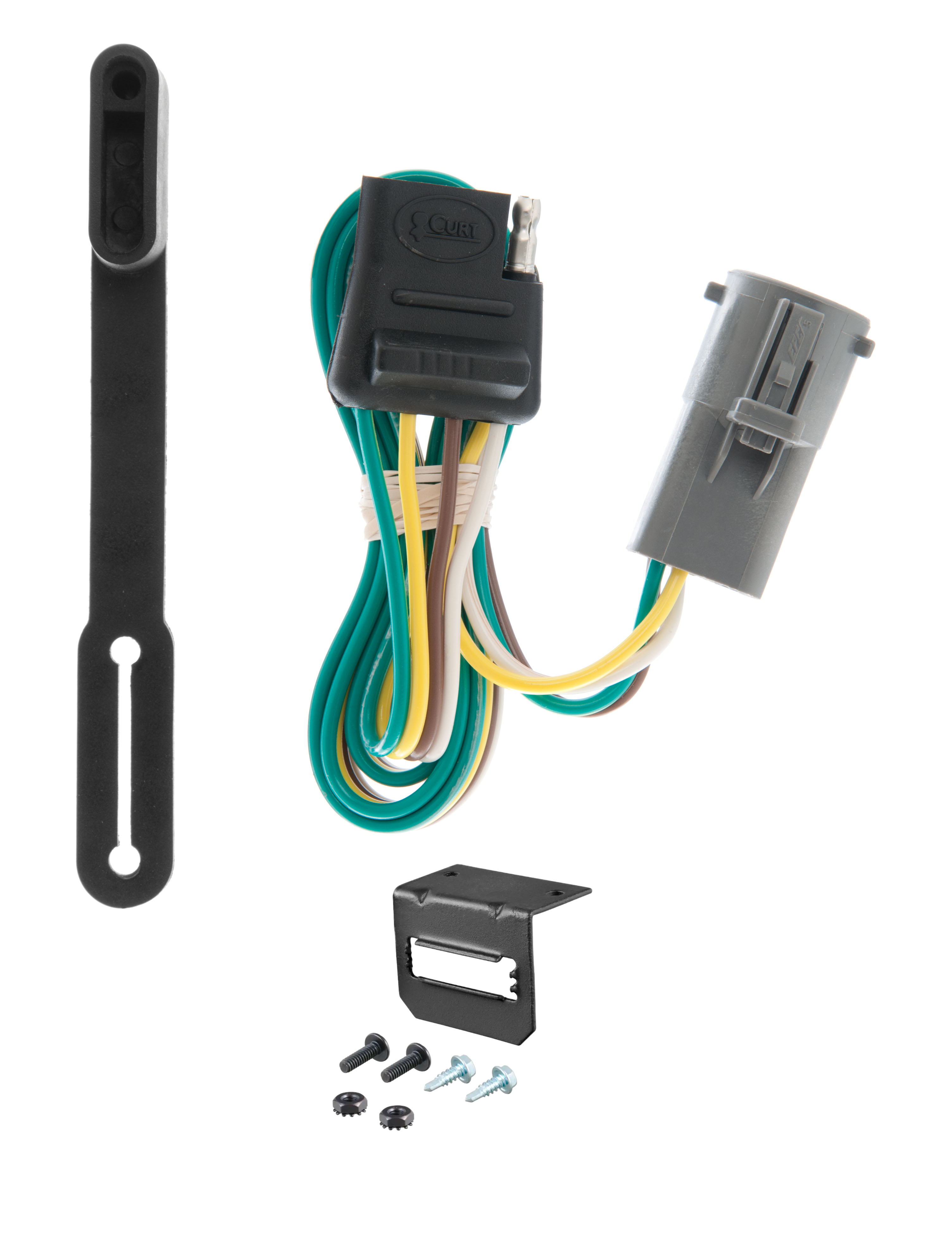 98-01 Mazda B2500 00-01 models are no drill CURT 4-flat Plug and Play Trailer Wiring thumbnail 0