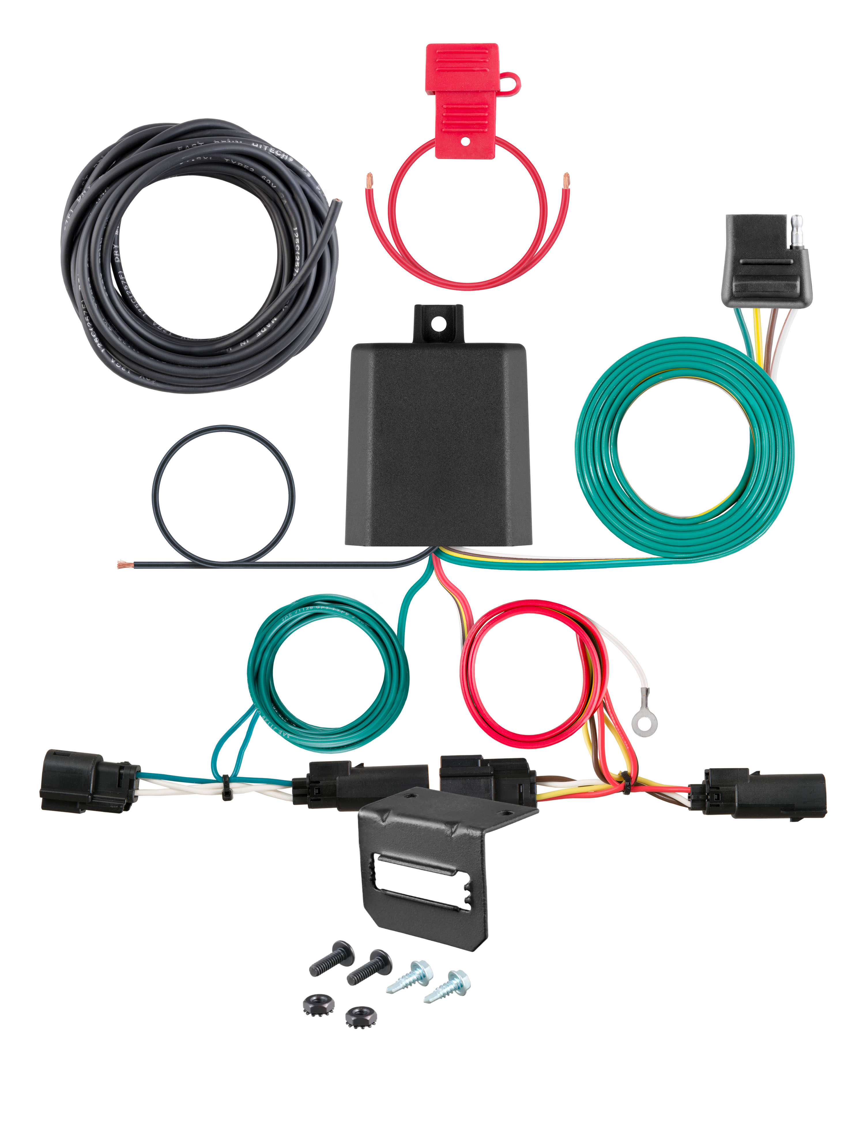 13-16 Ford Escape Without factory 1-1/4" receiver hitch CURT 4-flat Plug and Play Trailer Wiring thumbnail 0