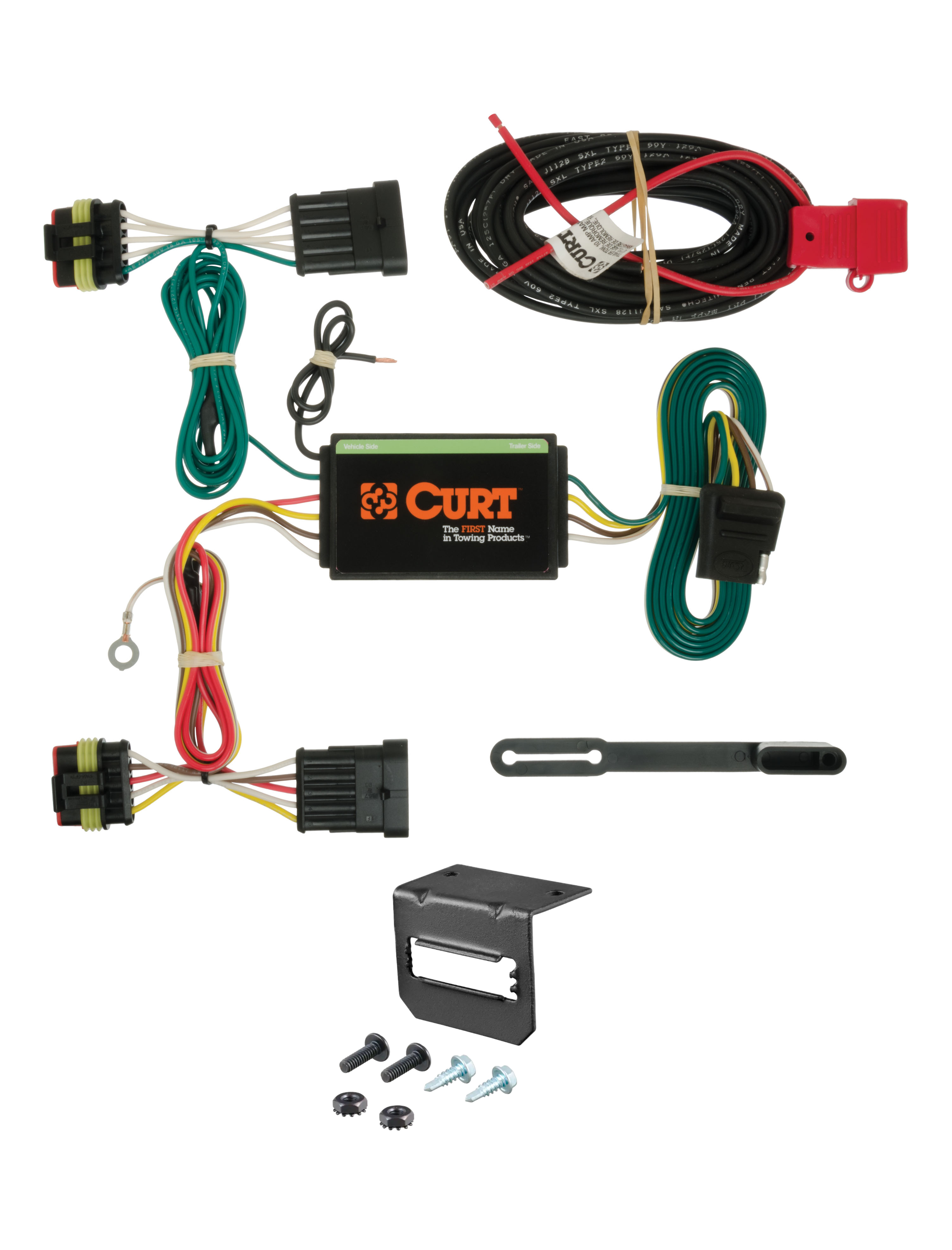 14-17 Fiat 500L Electrical information only CURT 4-flat Plug and Play Trailer Wiring thumbnail 0
