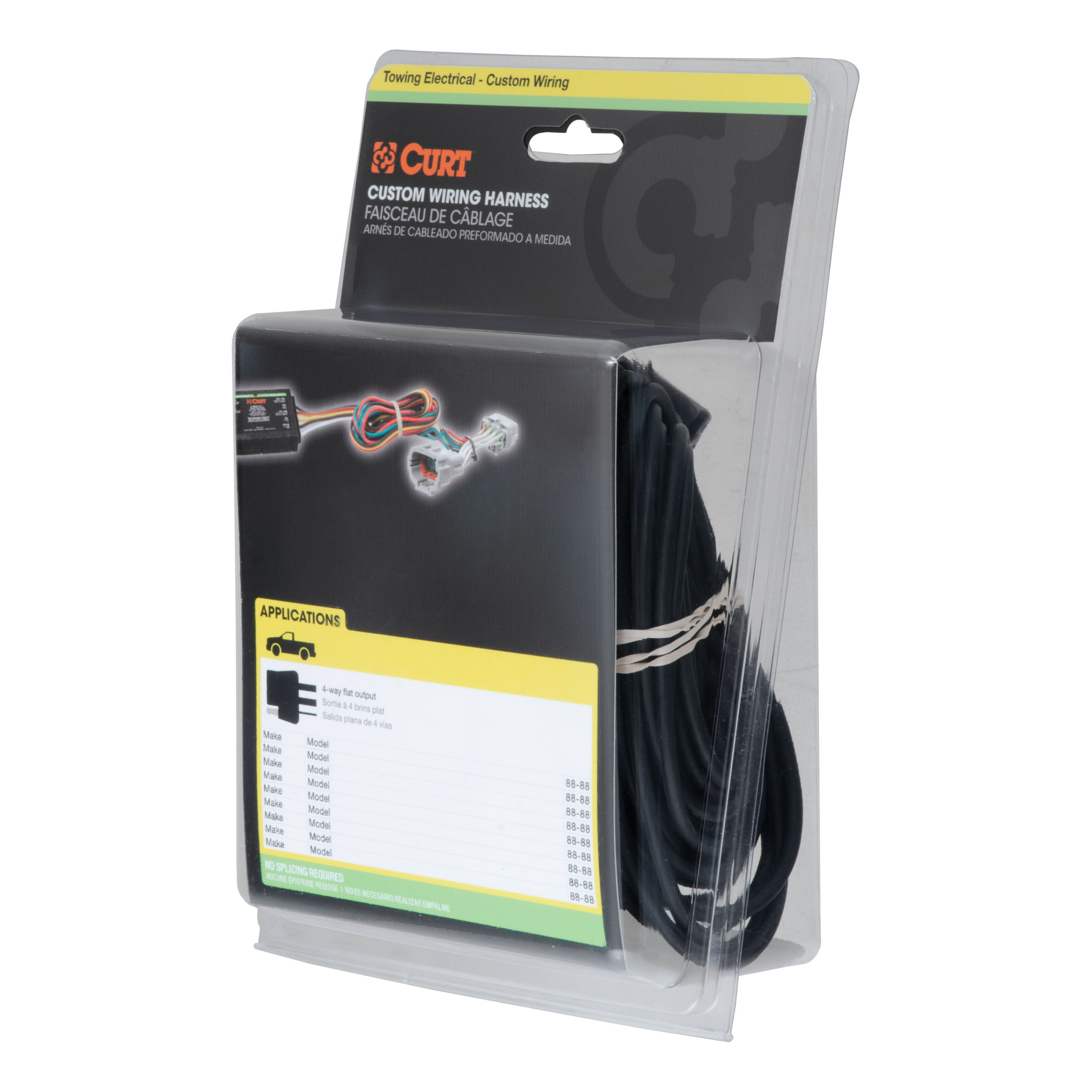 10-19 Lincoln MKT With EcoBoost CURT 4-flat Plug and Play Trailer Wiring thumbnail 5