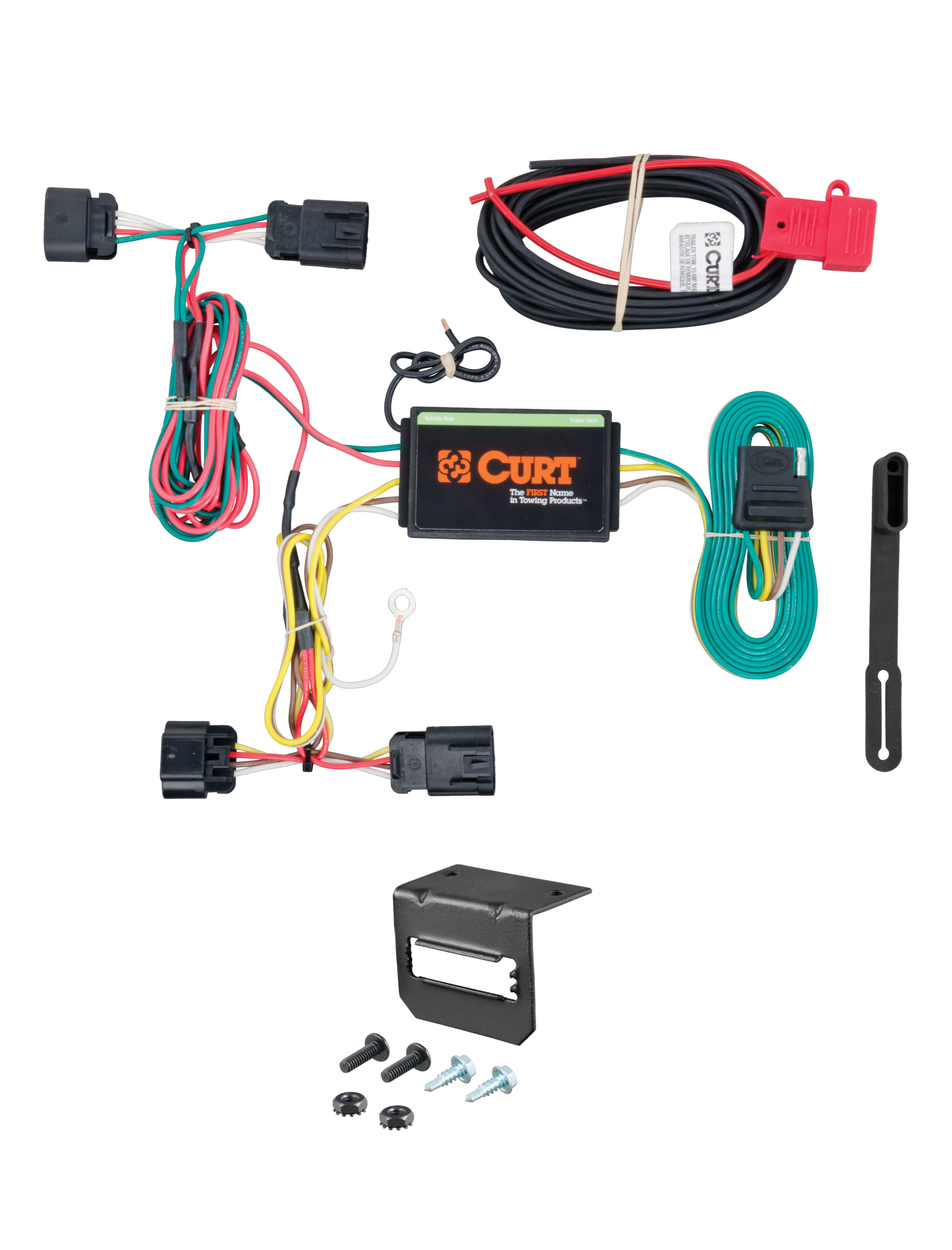 11-14 Dodge Avenger CURT 4-flat Plug and Play Trailer Wiring thumbnail 0