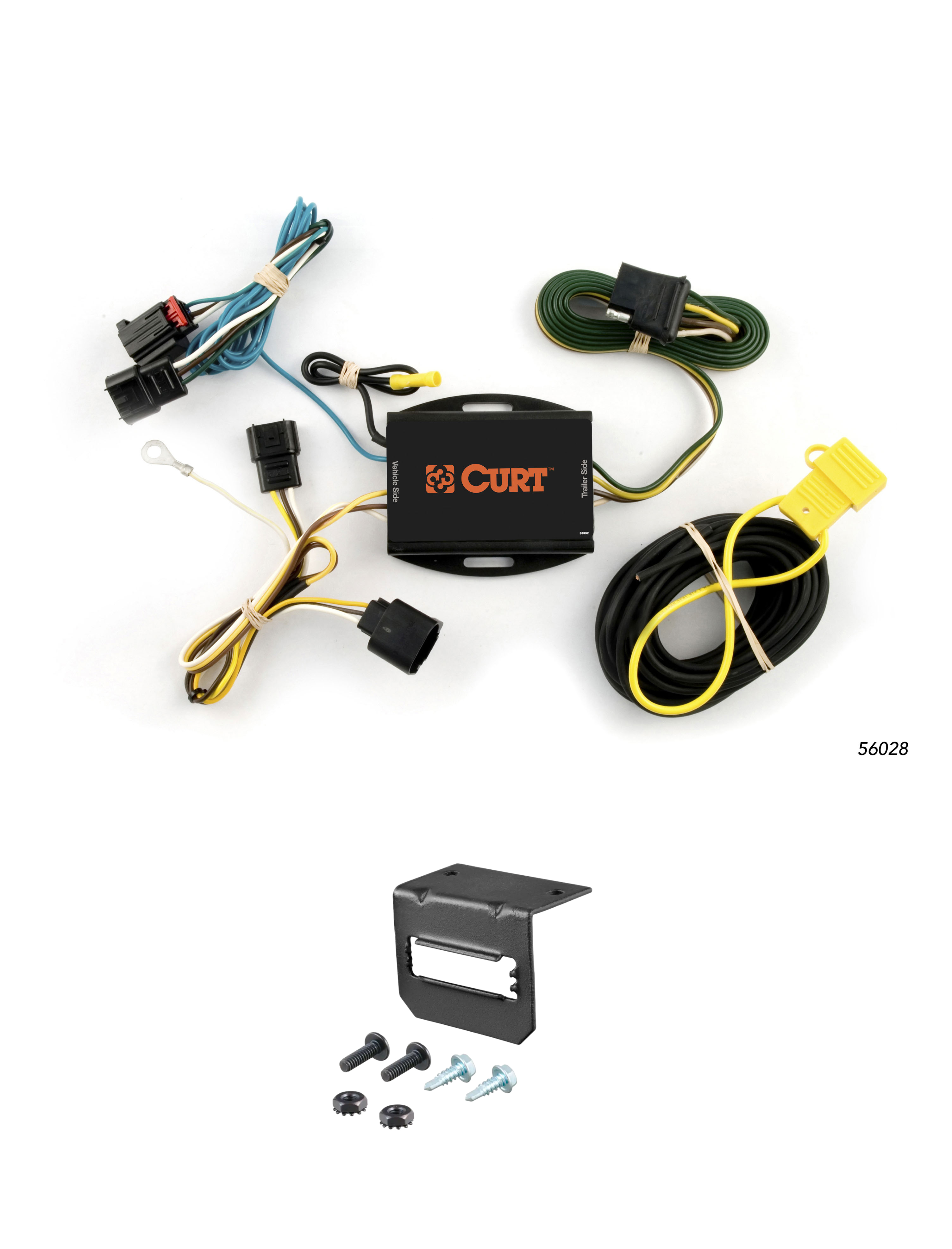 08-10 Dodge Avenger CURT 4-flat Plug and Play Trailer Wiring thumbnail 0