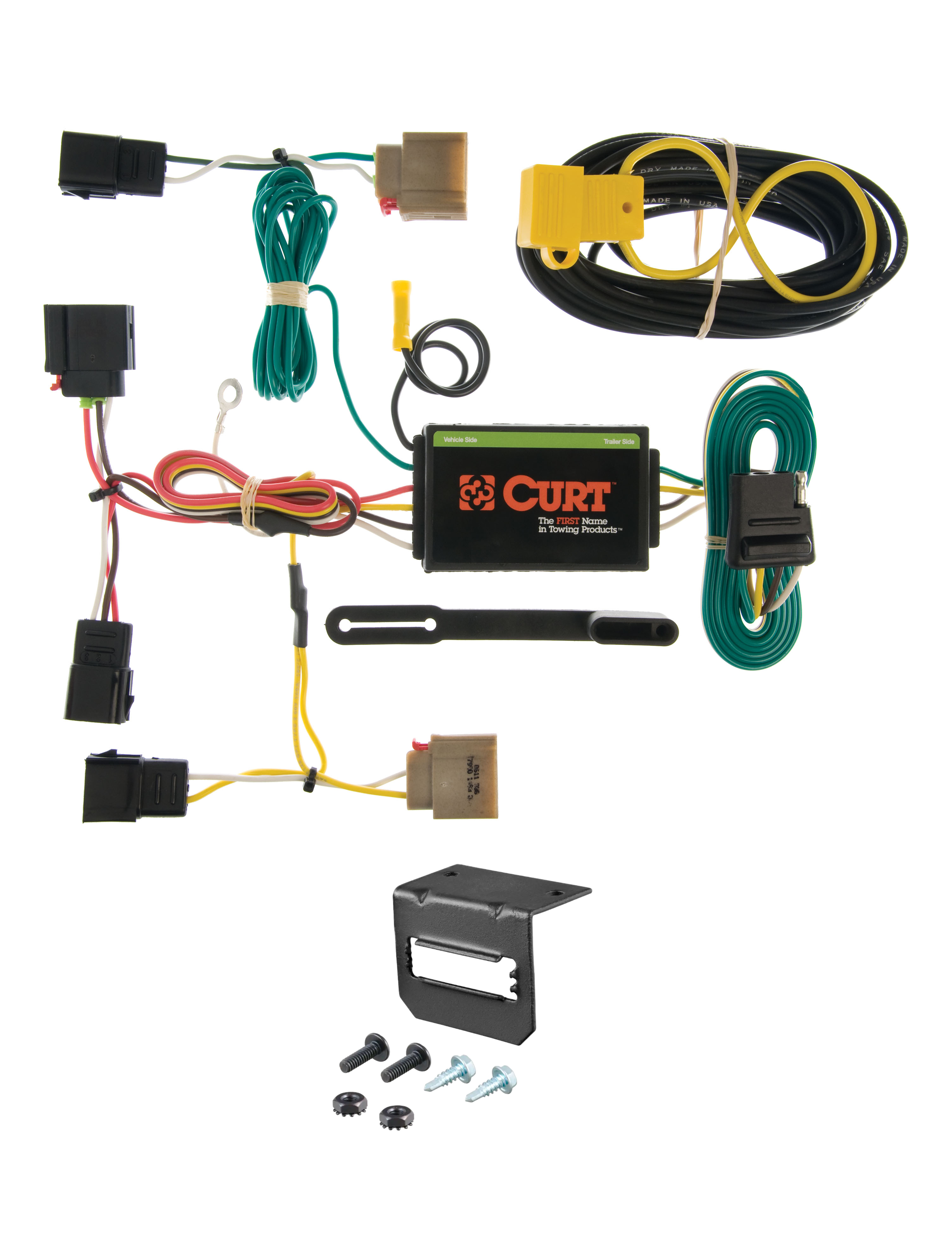 07-07 Dodge Caliber Excluding SRT CURT 4-flat Plug and Play Trailer Wiring thumbnail 0