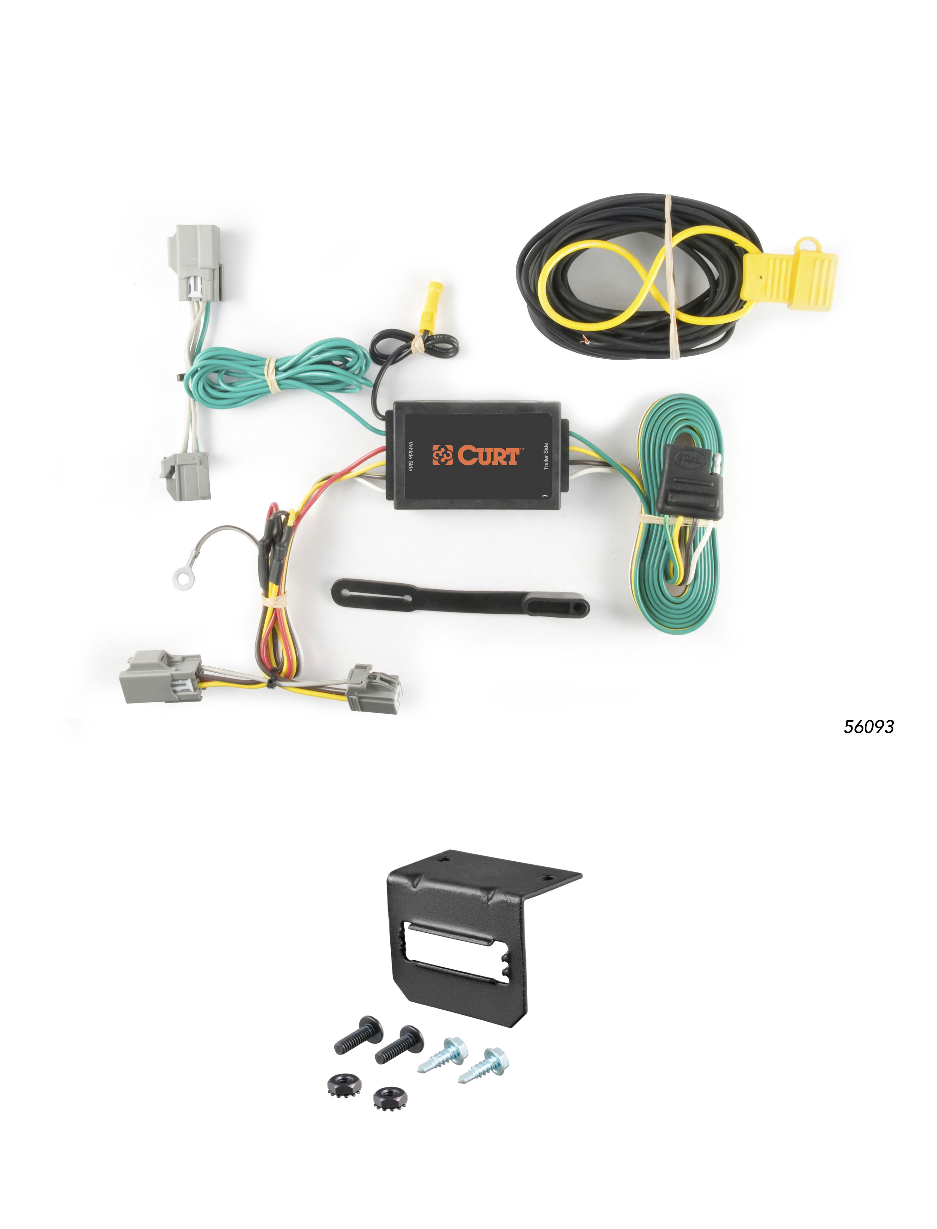 20-24 Ford Explorer CURT 4-flat Plug and Play Trailer Wiring thumbnail 0