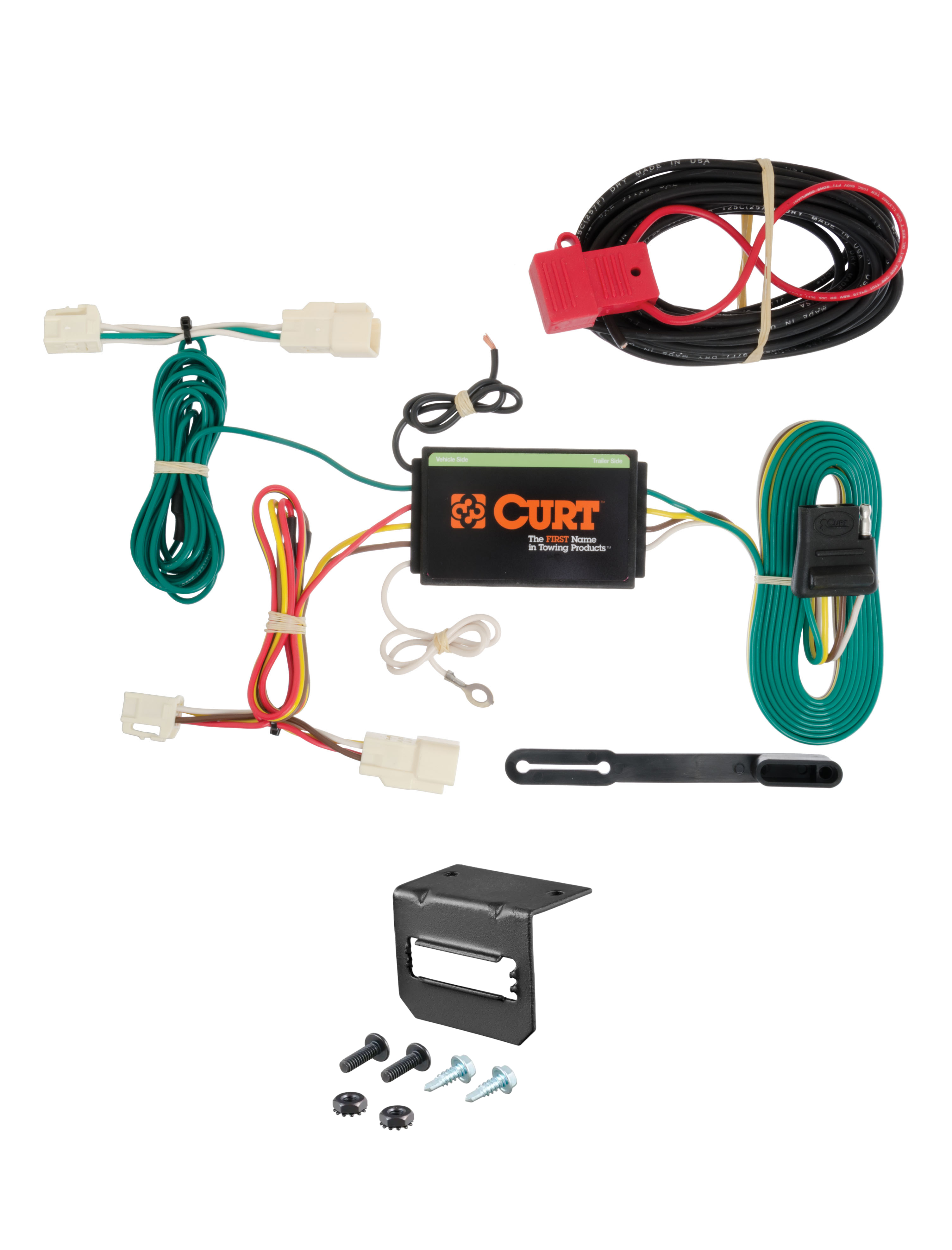 14-20 Mitsubishi Outlander CURT 4-flat Plug and Play Trailer Wiring thumbnail 0