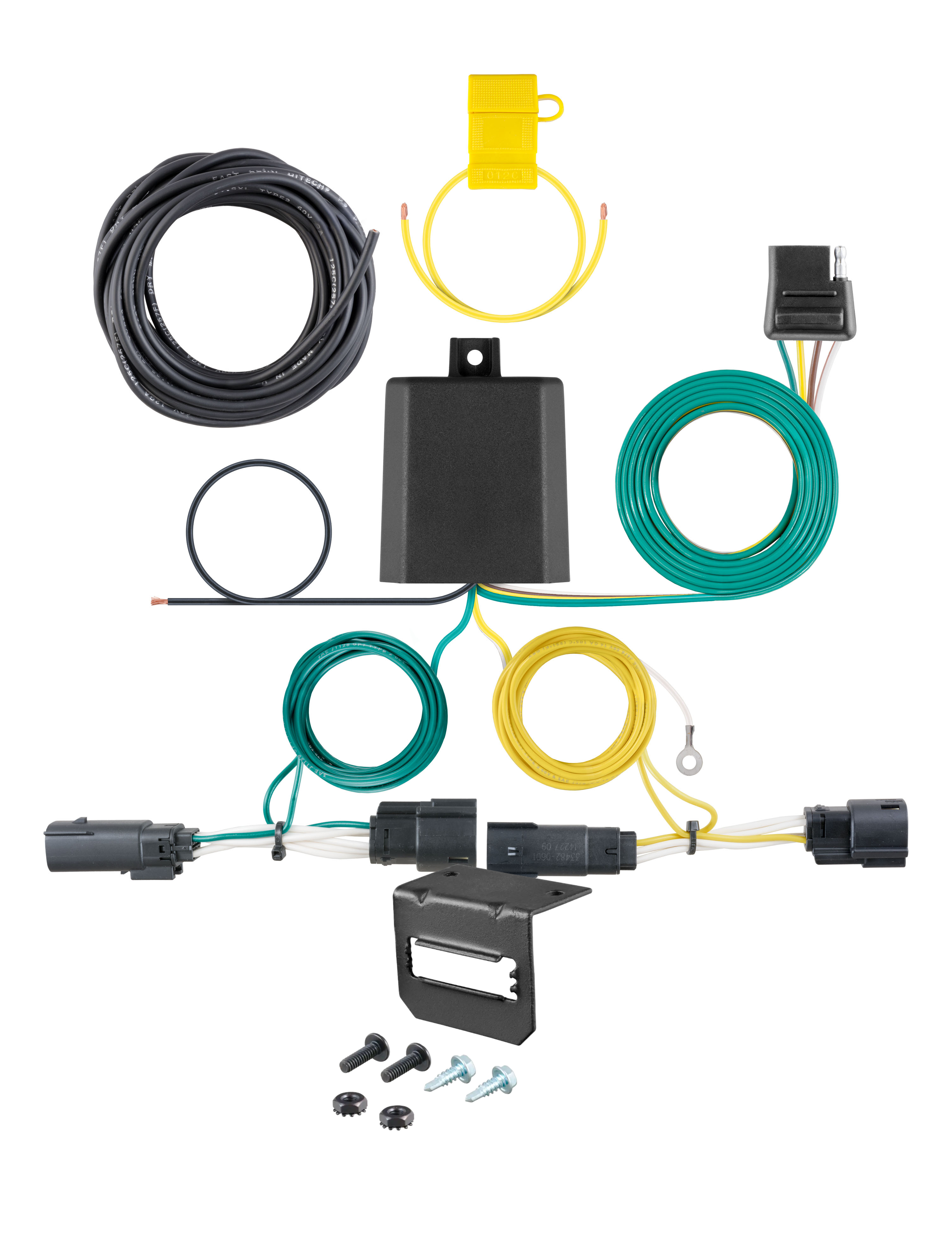 13-20 Ford Fusion Excluding Sport CURT 4-flat Plug and Play Trailer Wiring thumbnail 0