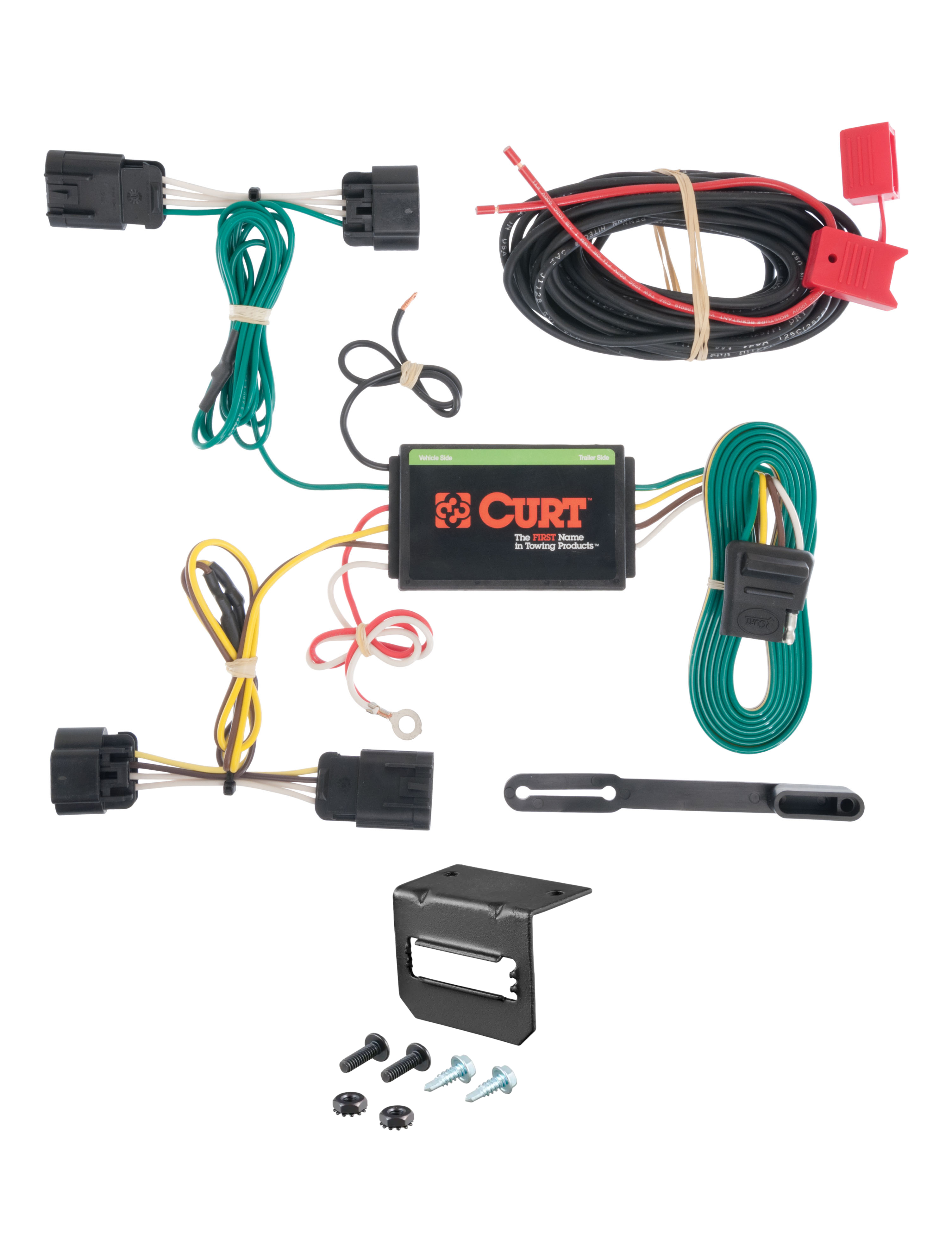 13-16 Dodge Dart CURT 4-flat Plug and Play Trailer Wiring thumbnail 0