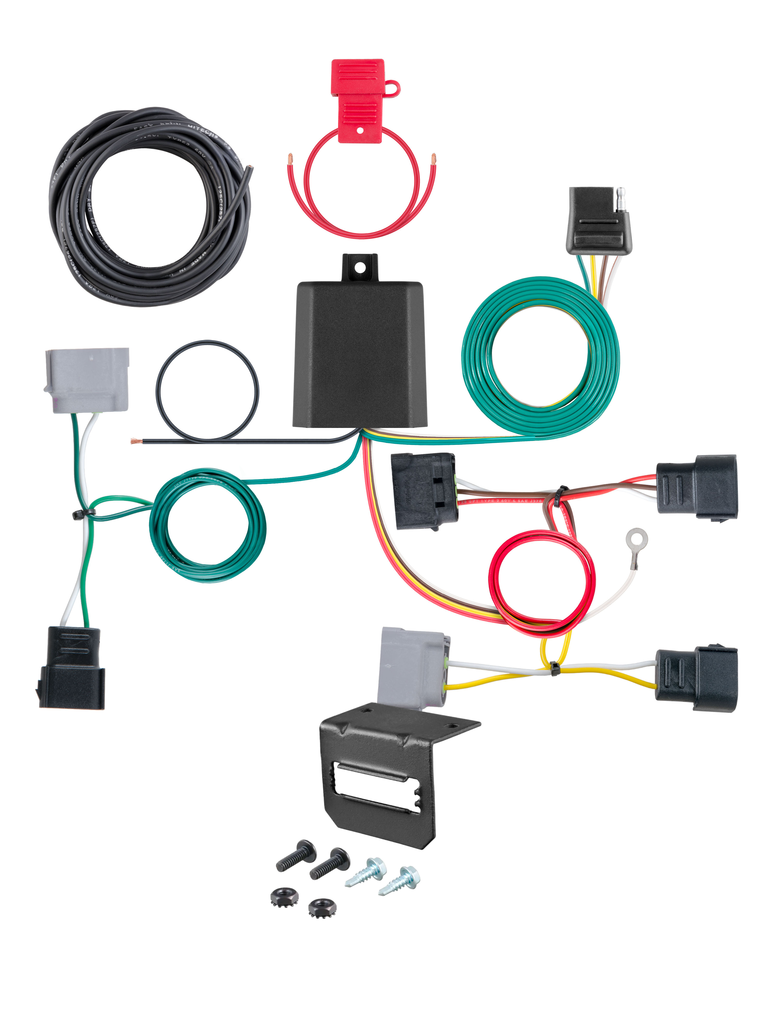 05-07 Mazda Tribute With factory 1-1/4" receiver hitch CURT 4-flat Plug and Play Trailer Wiring thumbnail 0