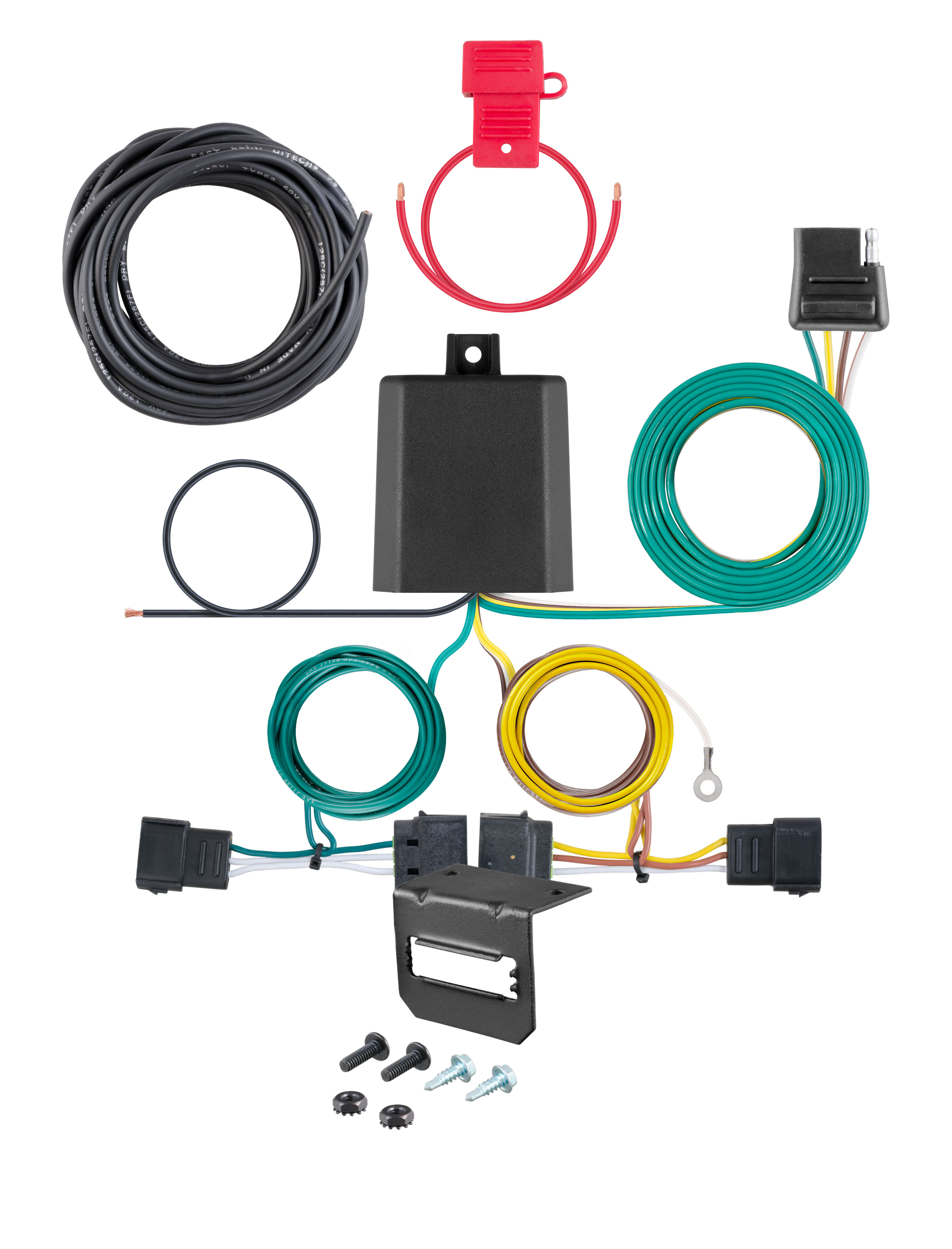 08-11 Mazda Tribute With factory 1-1/4" receiver hitch CURT 4-flat Plug and Play Trailer Wiring thumbnail 0