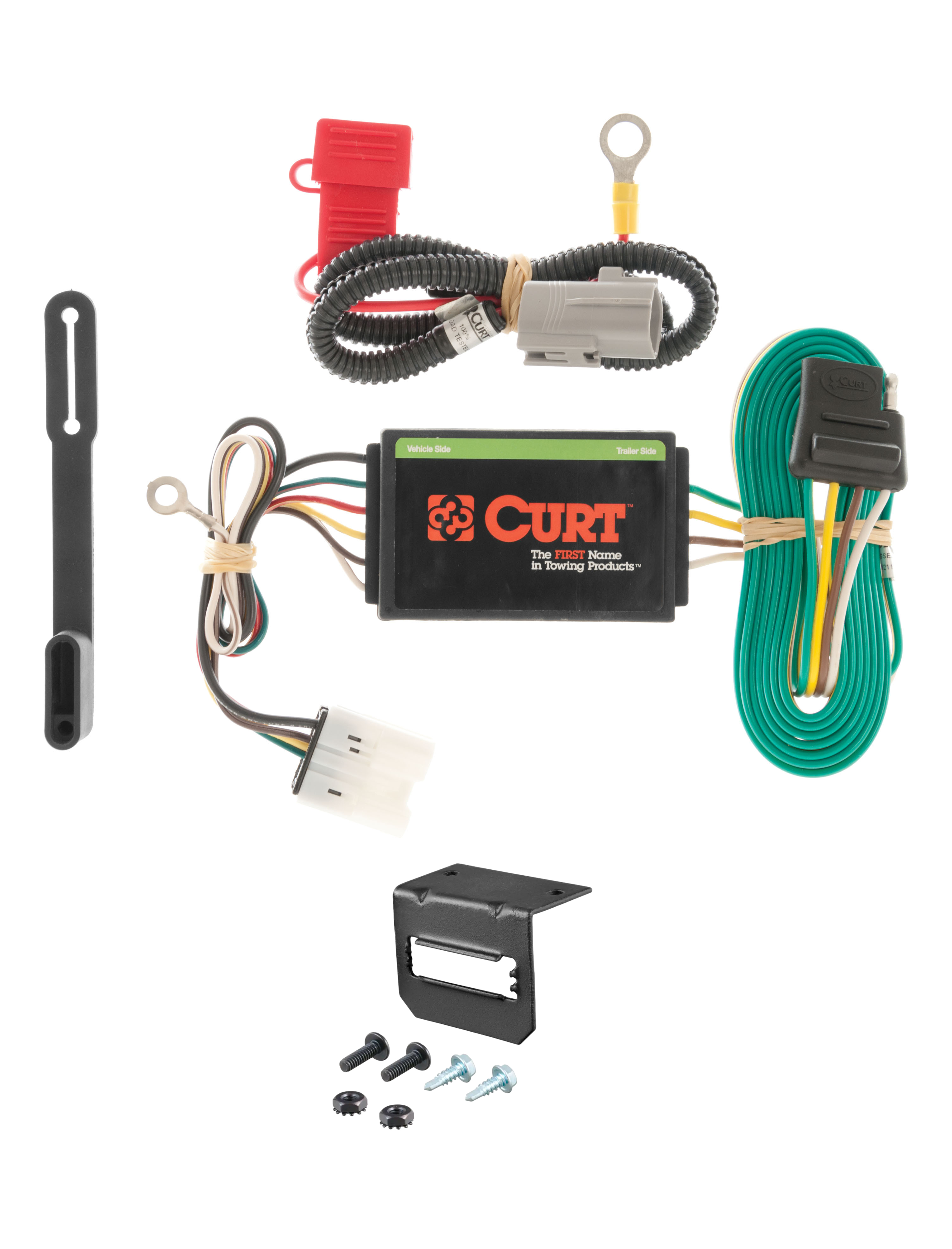 07-13 Mitsubishi Outlander CURT 4-flat Plug and Play Trailer Wiring thumbnail 0