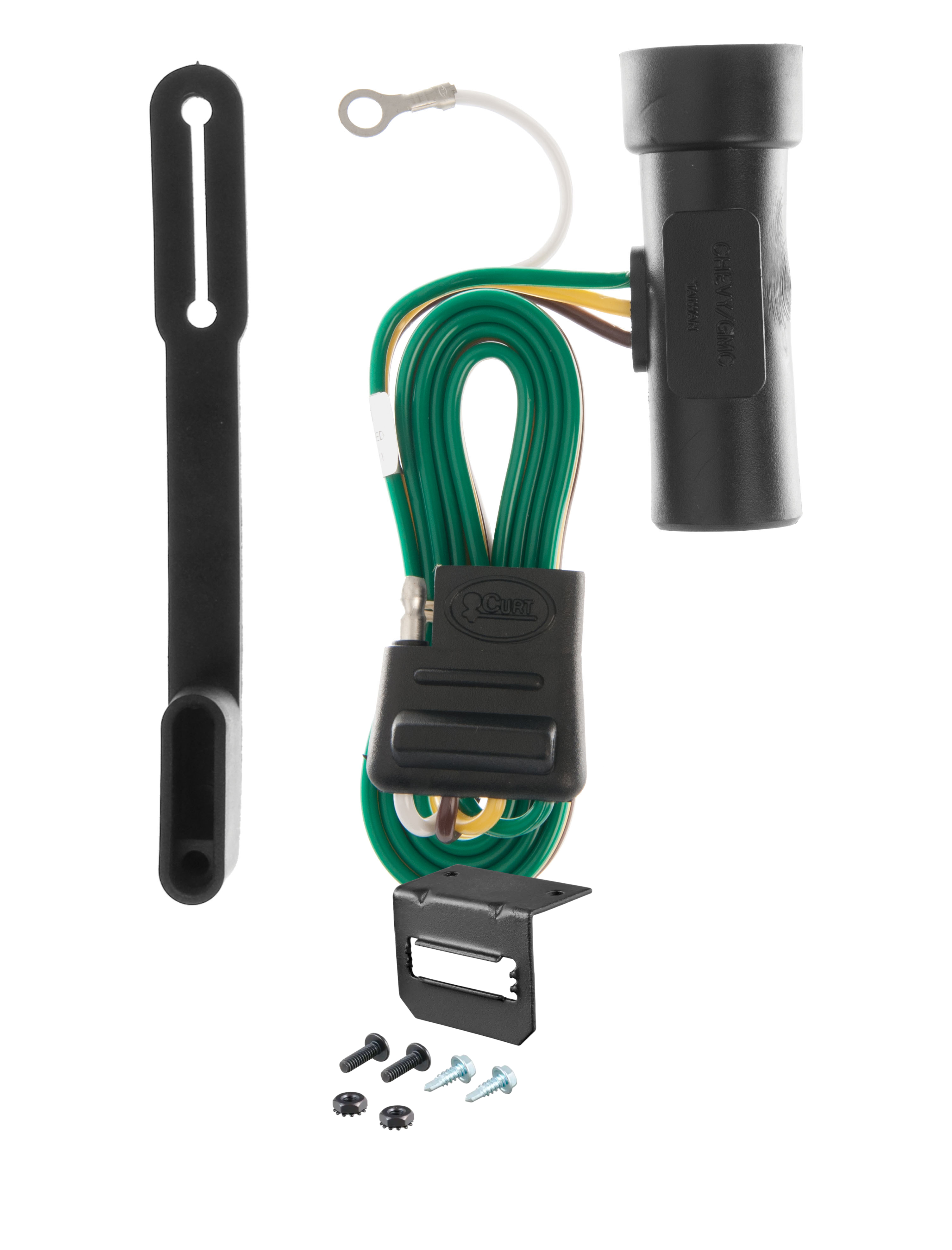 75-78 GMC K25 Excluding with 10" step bumper CURT 4-flat Plug and Play Trailer Wiring thumbnail 0