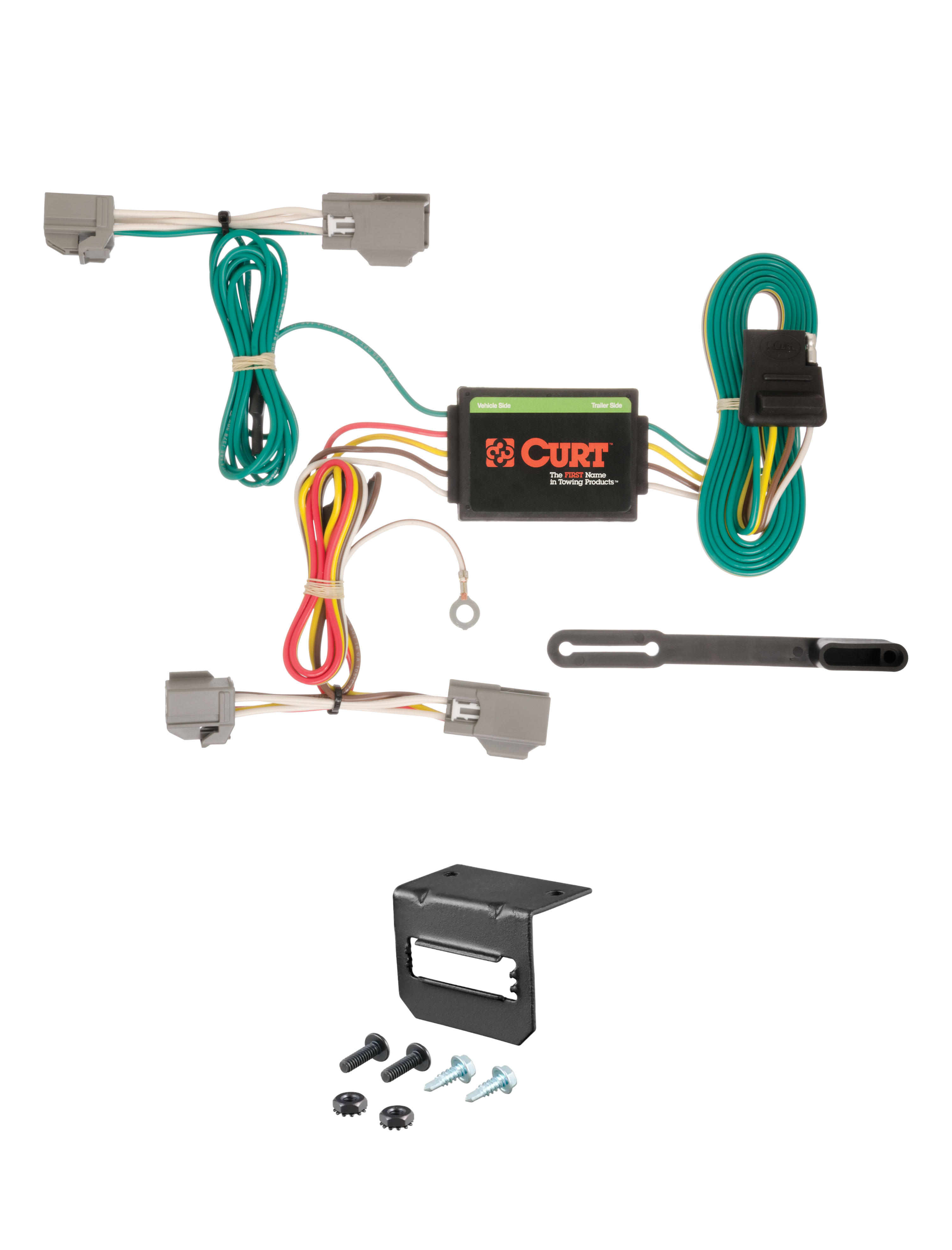 14-19 Ford Fiesta Hatchback CURT 4-flat Plug and Play Trailer Wiring thumbnail 0