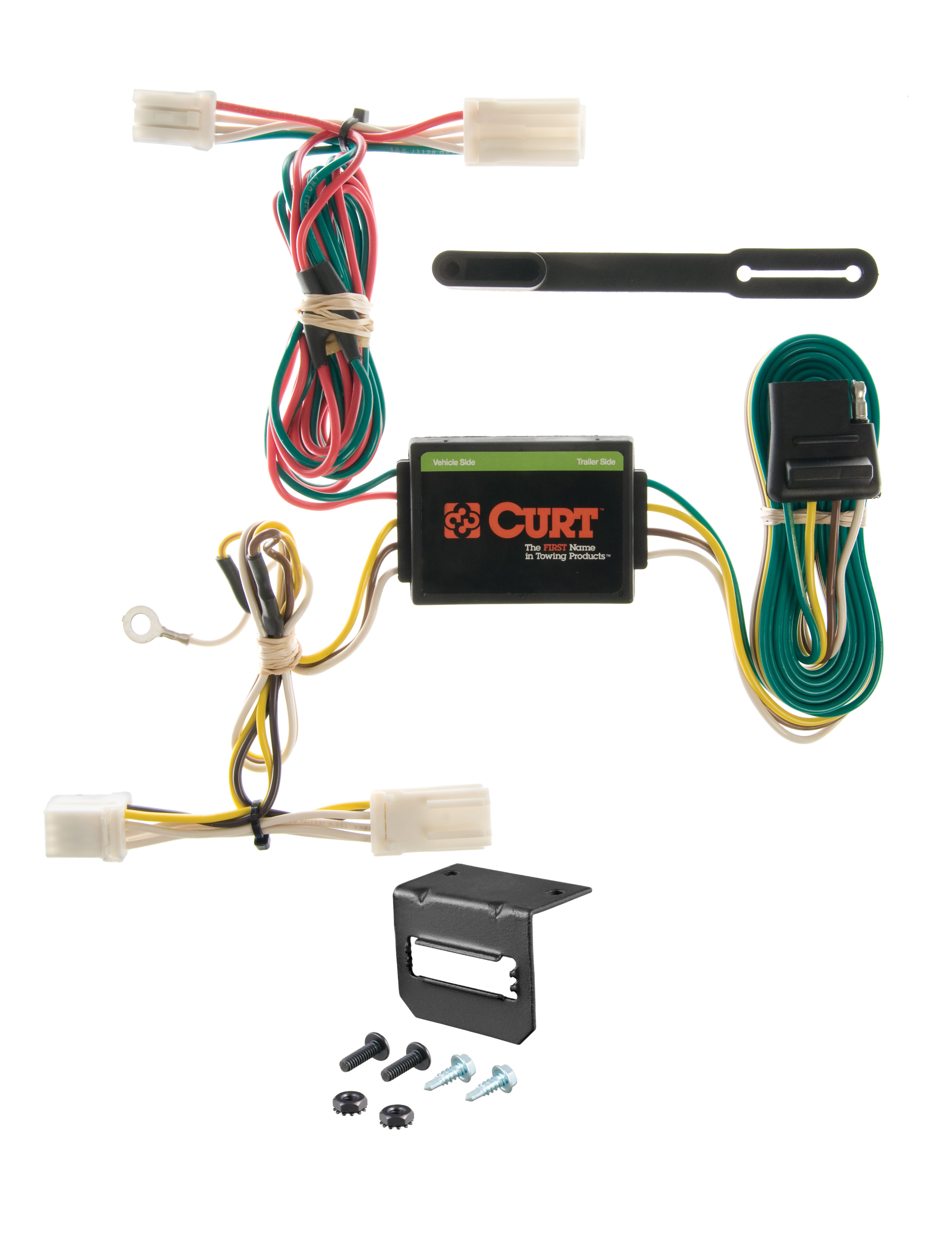 03-06 Mitsubishi Outlander CURT 4-flat Plug and Play Trailer Wiring thumbnail 0