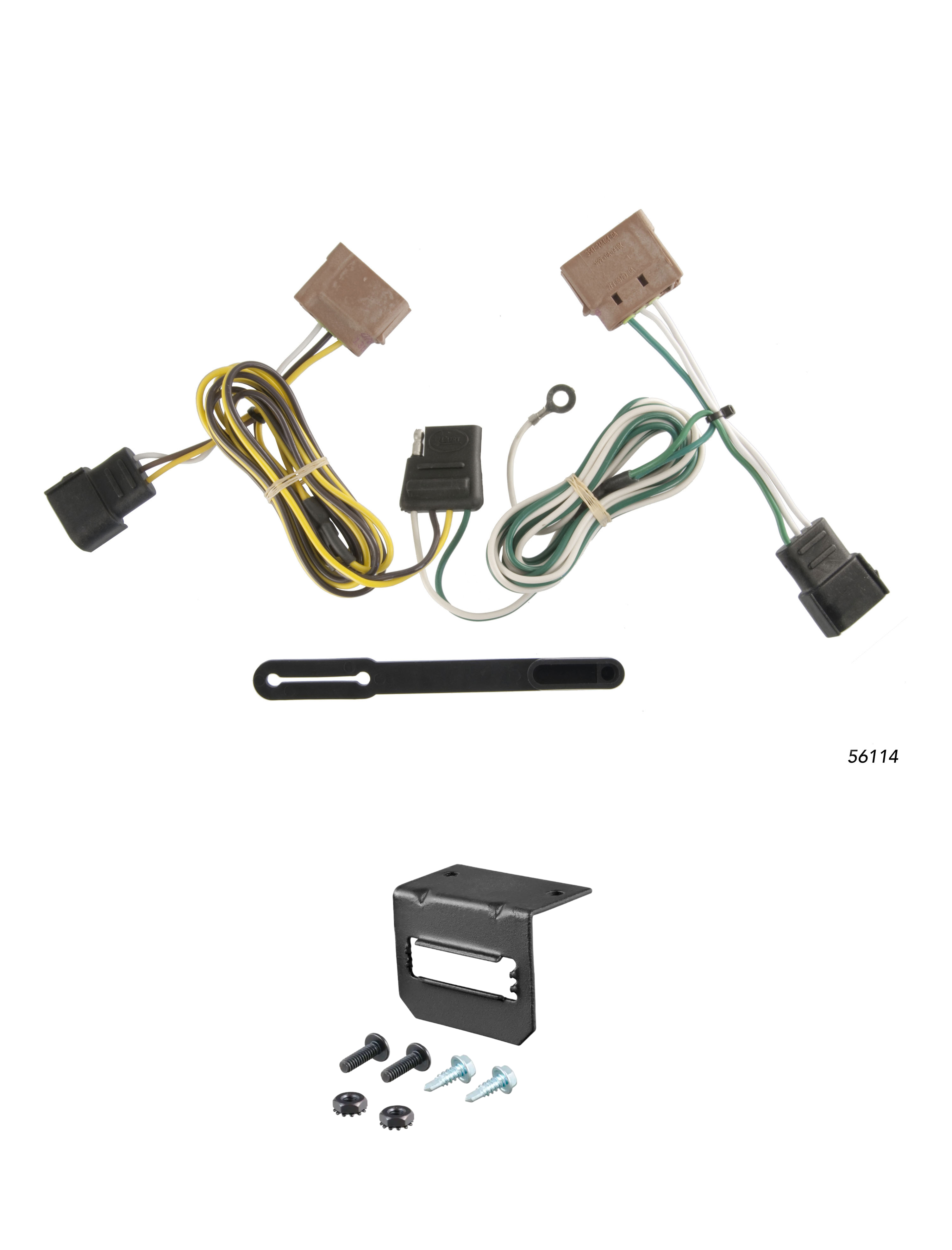 11-13 Ford Fiesta Sedan CURT 4-flat Plug and Play Trailer Wiring thumbnail 0