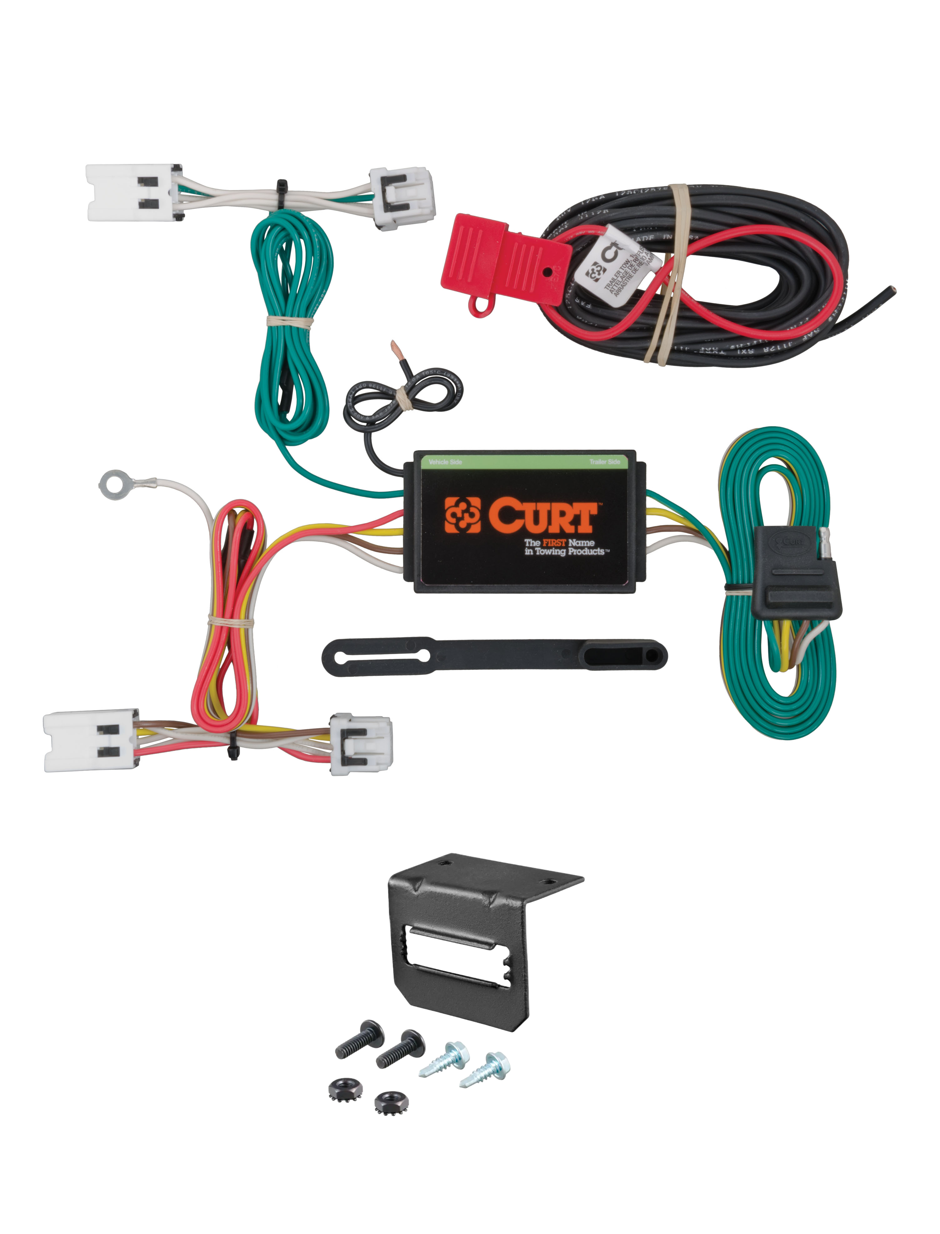 13-19 Nissan Sentra Sedan CURT 4-flat Plug and Play Trailer Wiring thumbnail 0