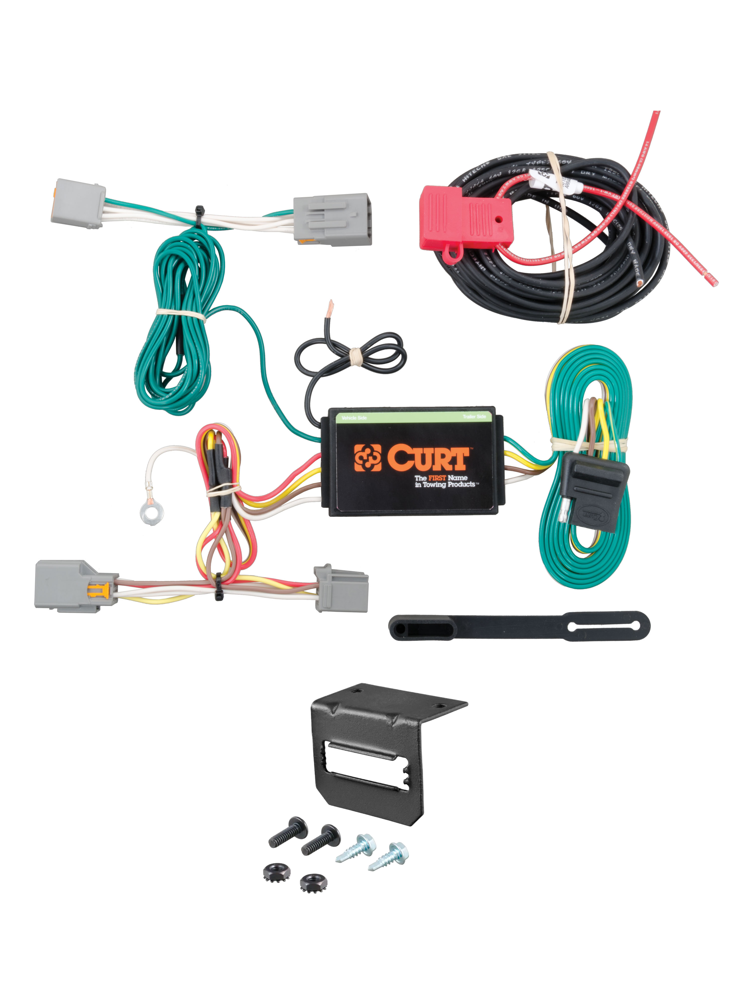 14-24 Ford Transit Connect CURT 4-flat Plug and Play Trailer Wiring thumbnail 0