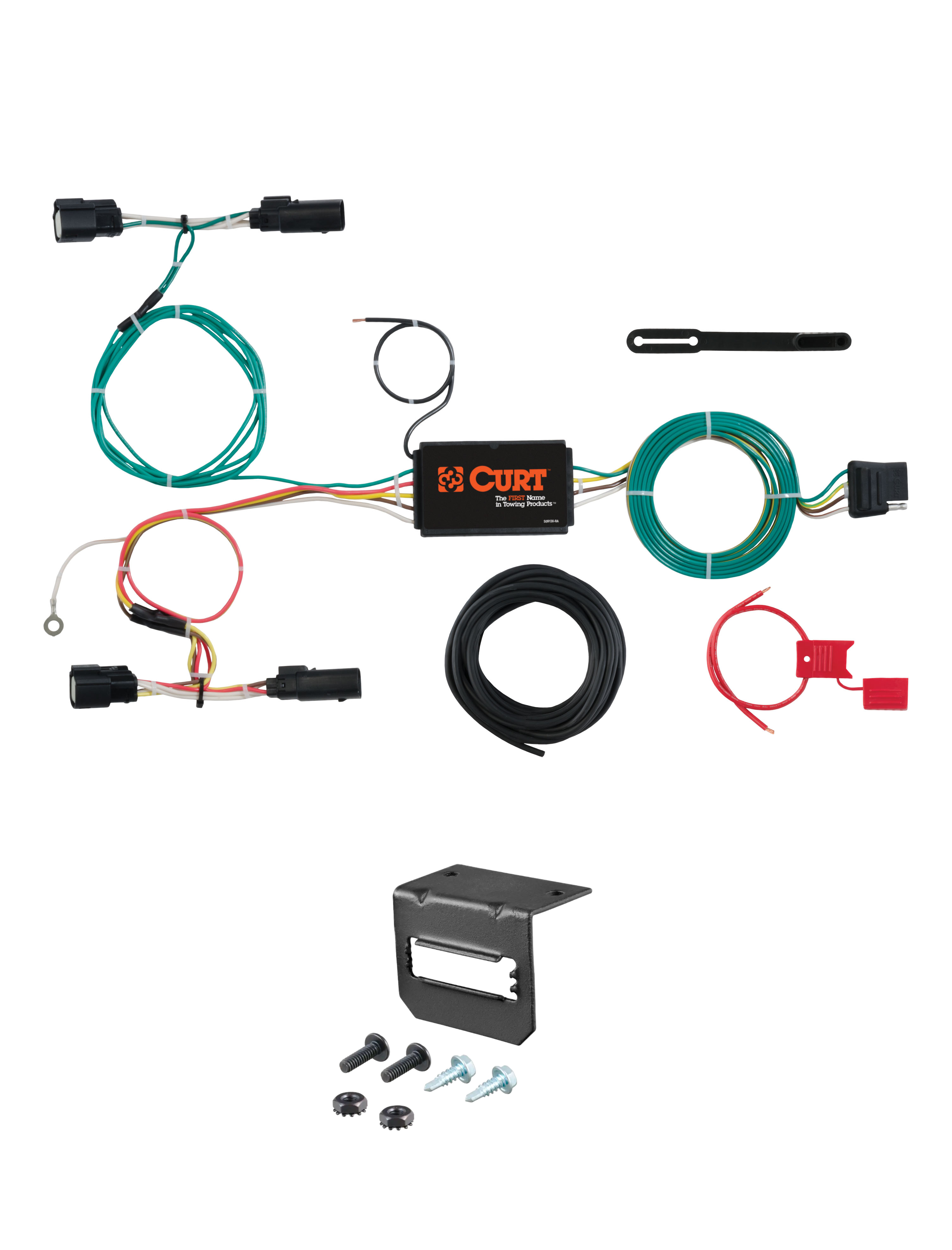 15-18 Ford Focus Hatchback, RS CURT 4-flat Plug and Play Trailer Wiring thumbnail 0