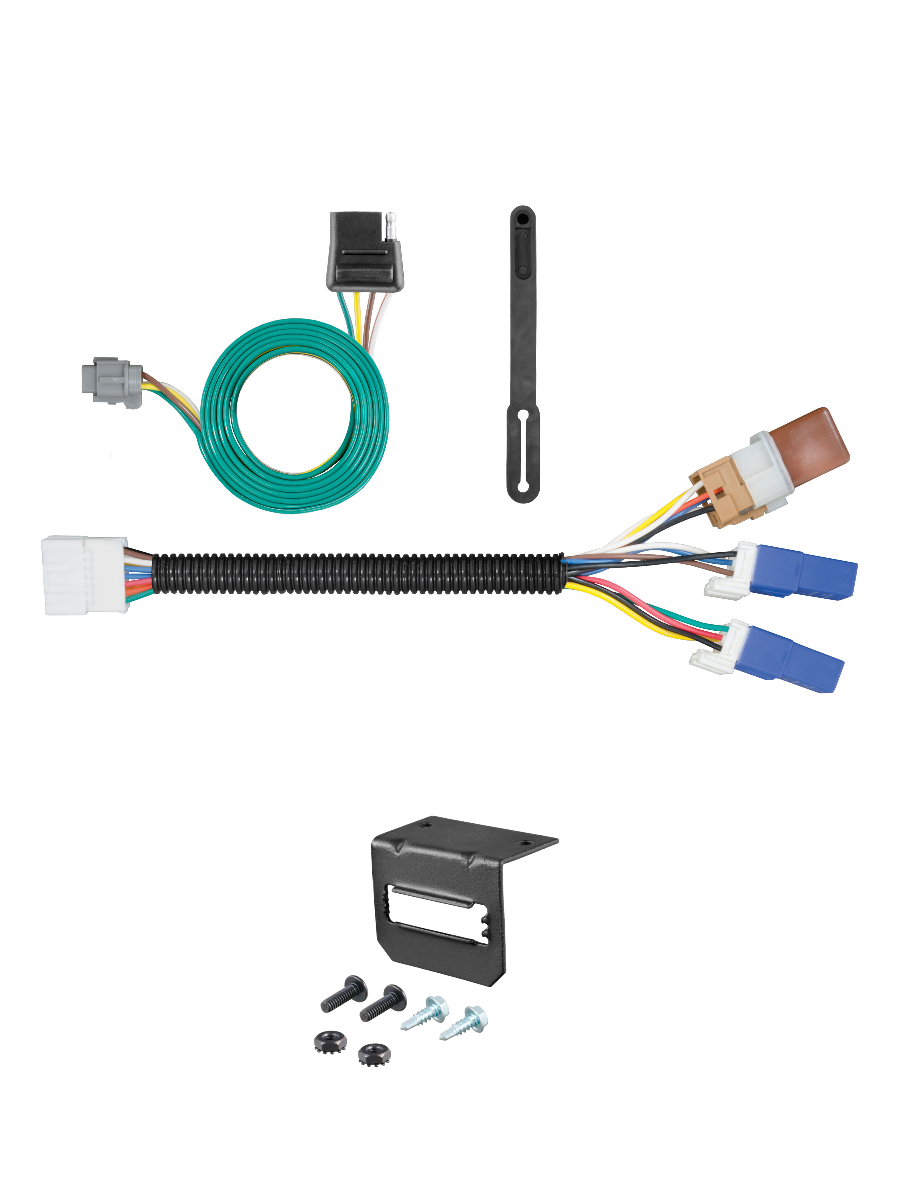 05-24 Nissan Frontier CURT 4-flat Plug and Play Trailer Wiring thumbnail 0