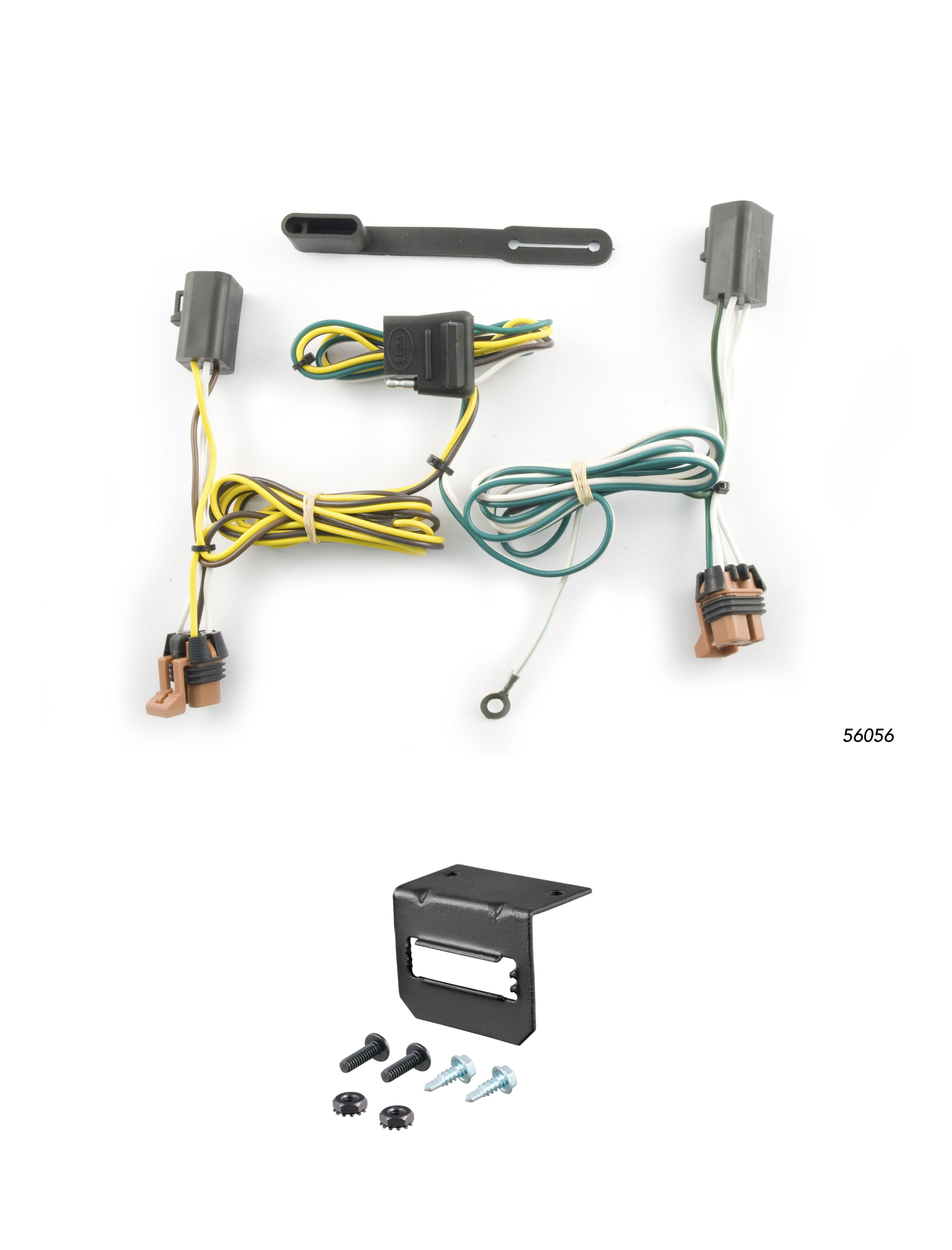 07-12 GMC Acadia CURT 4-flat Plug and Play Trailer Wiring thumbnail 0