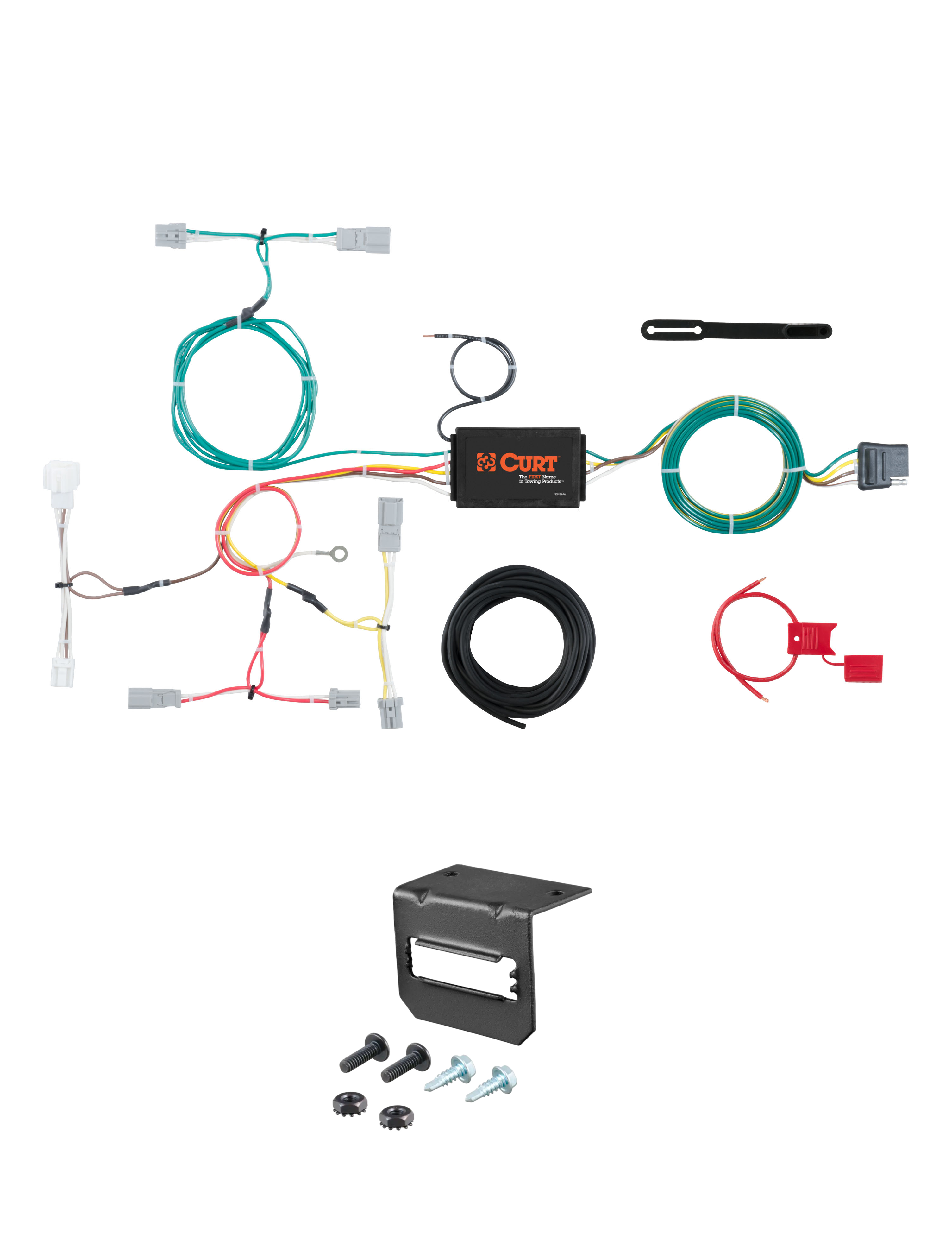 16-17 HONDA Accord Sedan CURT 4-flat Plug and Play Trailer Wiring thumbnail 0