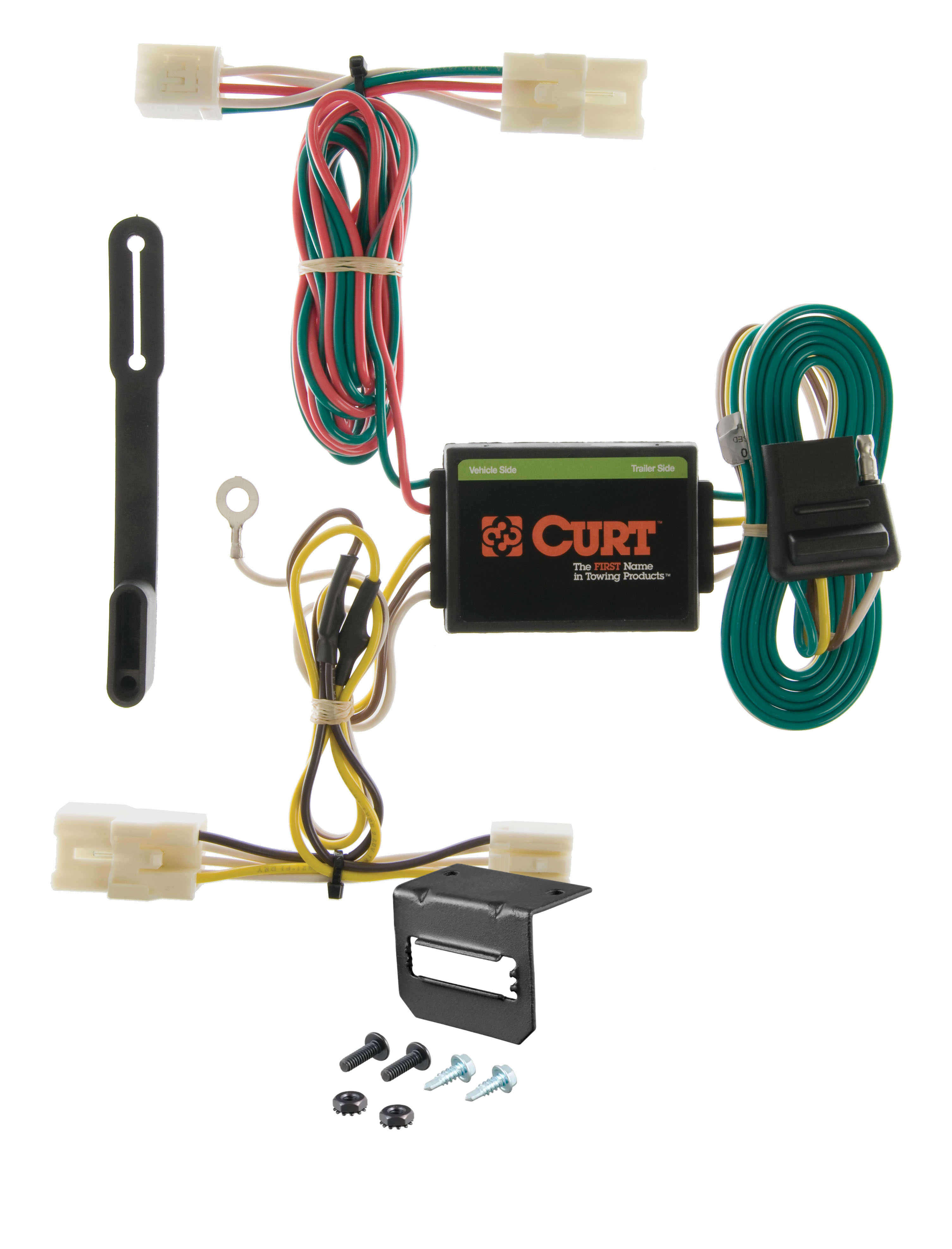 01-06 Hyundai Santa Fe CURT 4-flat Plug and Play Trailer Wiring thumbnail 0