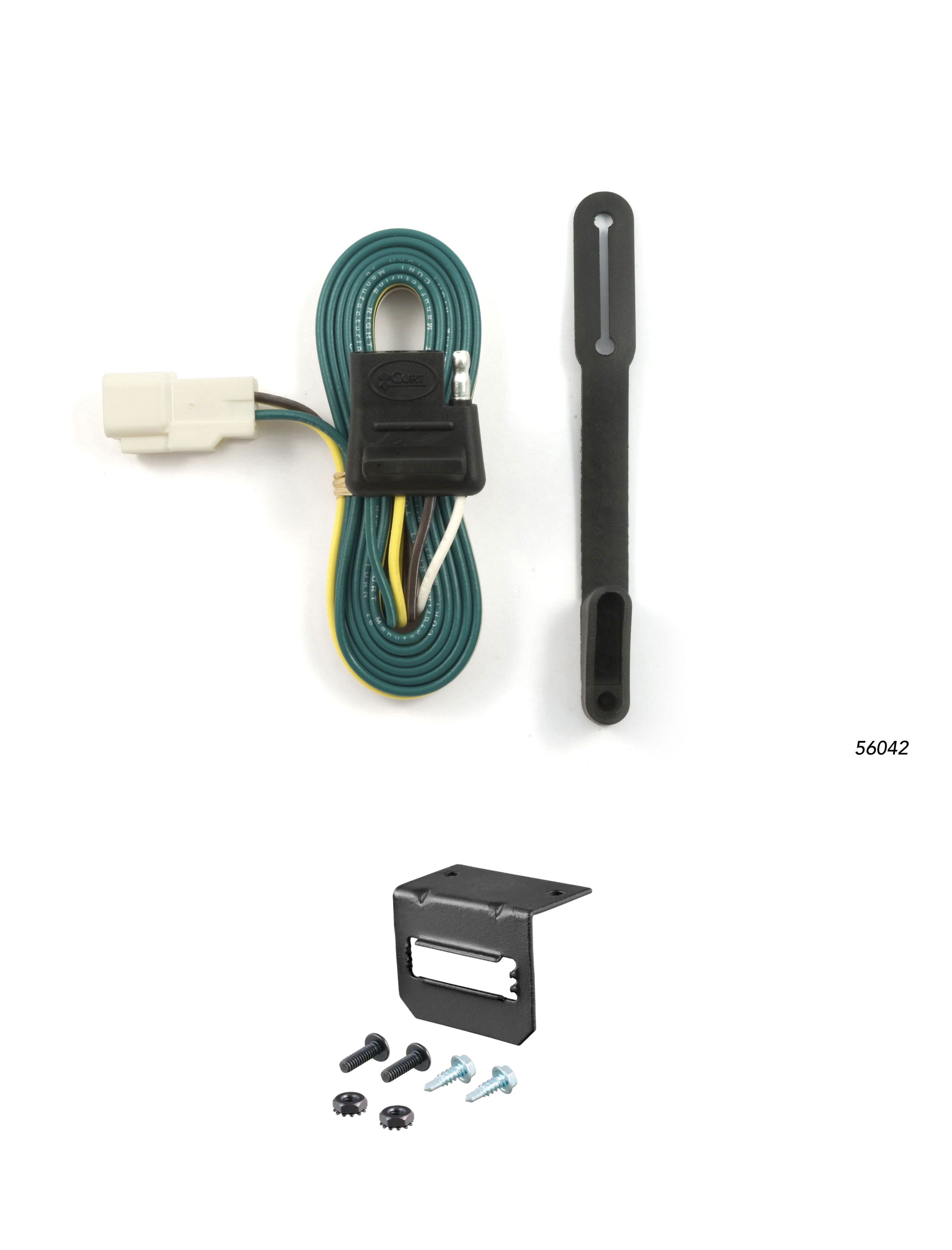08-19 Toyota Highlander CURT 4-flat Plug and Play Trailer Wiring thumbnail 0