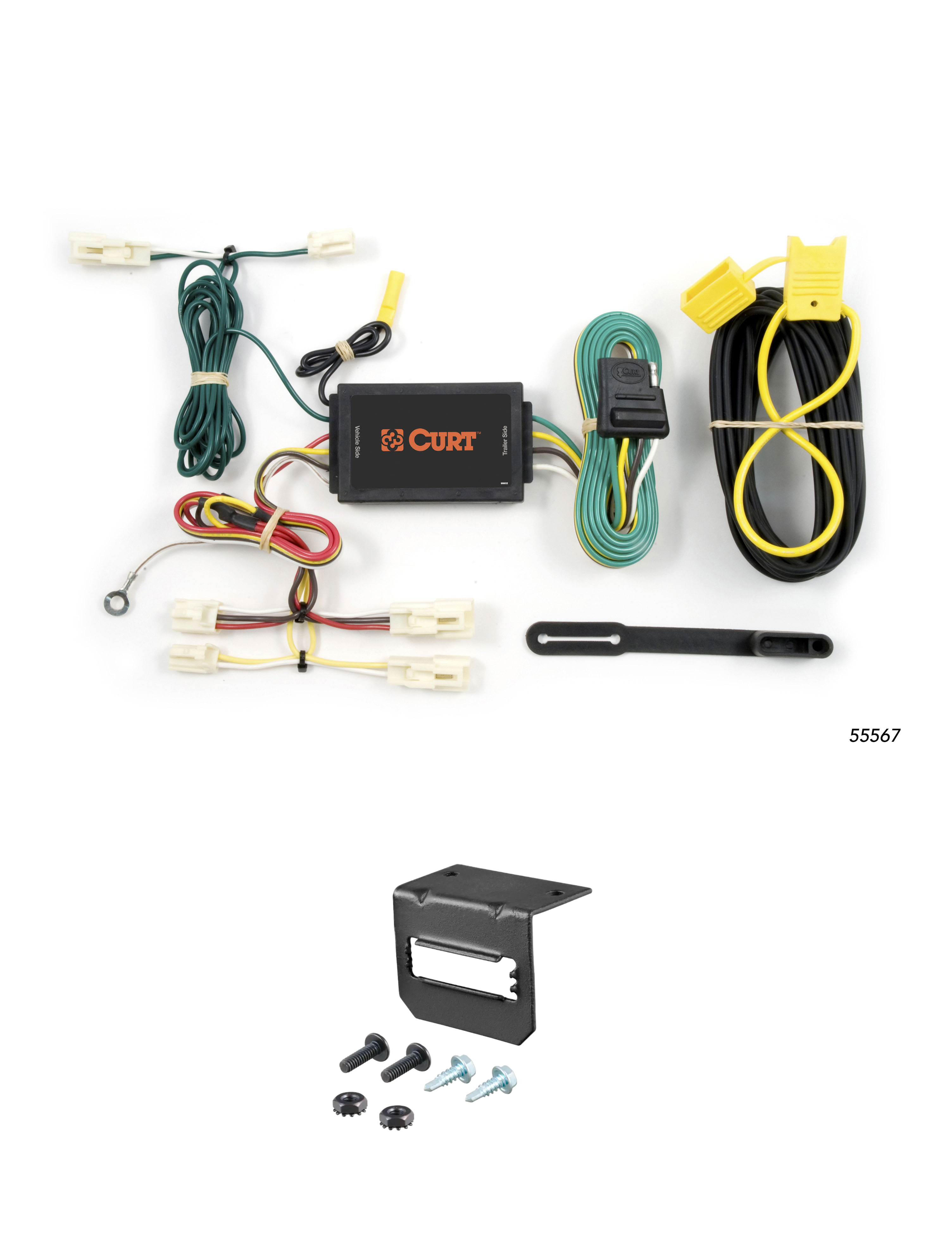 07-14 Toyota FJ Cruiser CURT 4-flat Plug and Play Trailer Wiring thumbnail 0