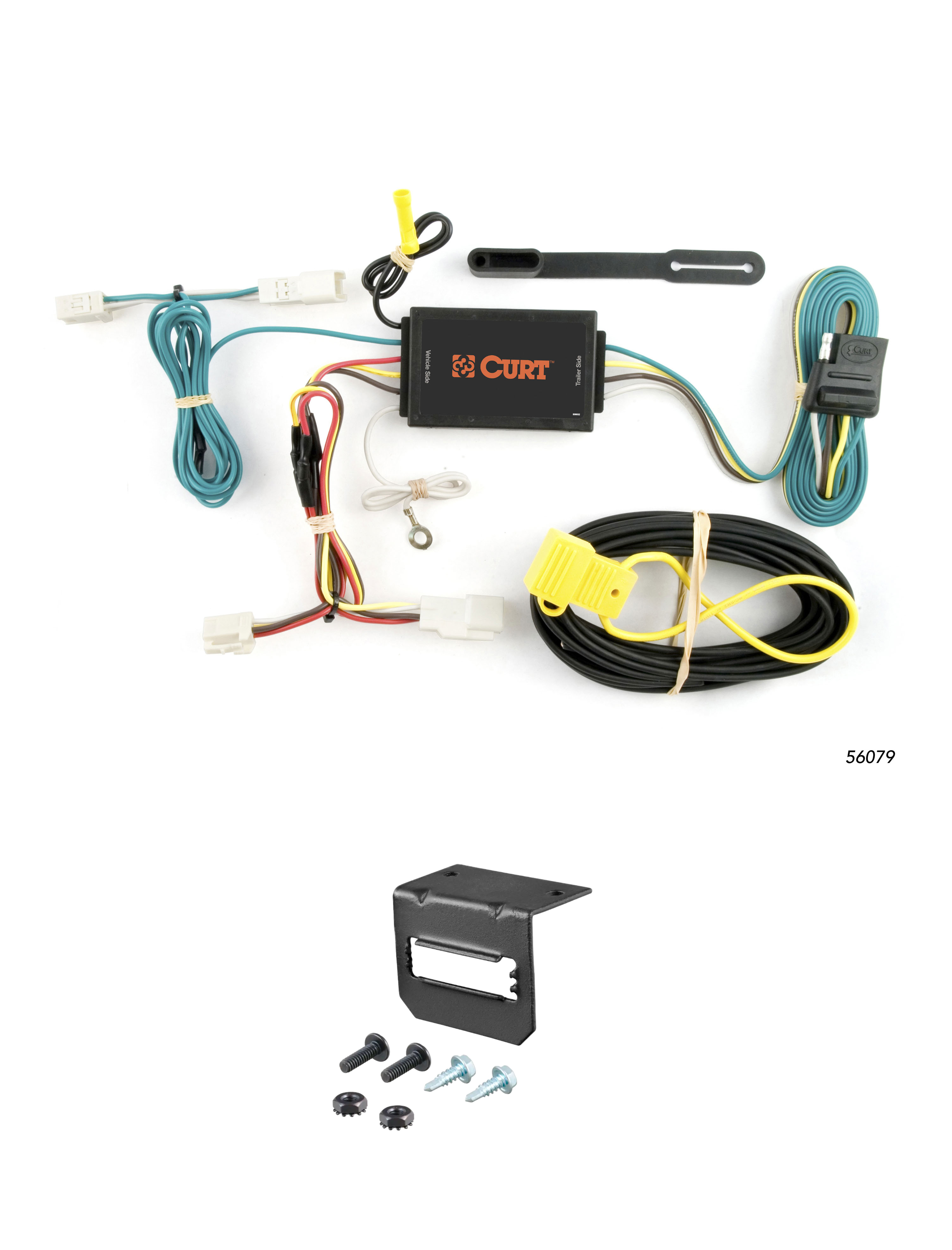 10-11 Toyota Camry CURT 4-flat Plug and Play Trailer Wiring thumbnail 0