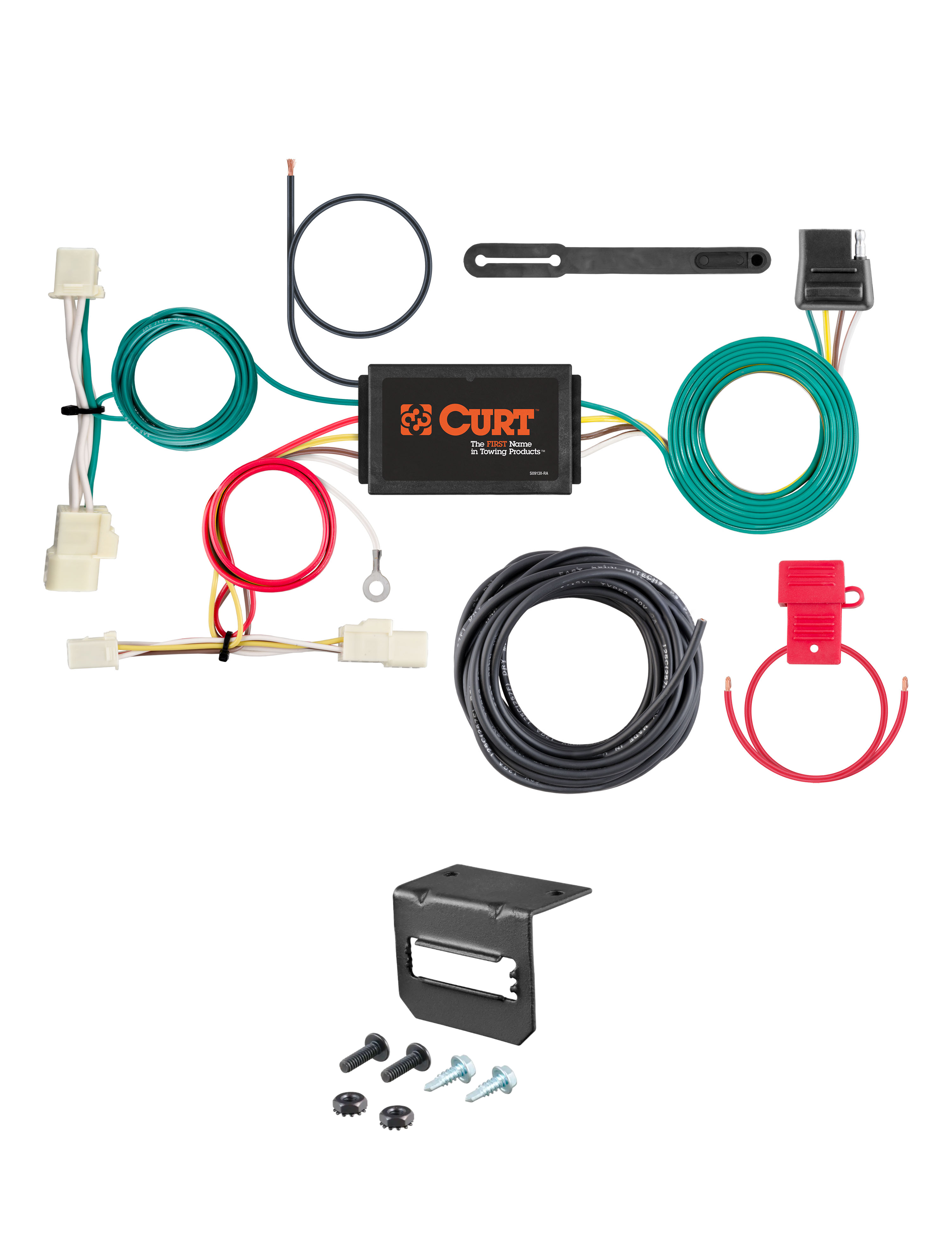 17-18 Hyundai Elantra Sedan CURT 4-flat Plug and Play Trailer Wiring thumbnail 0