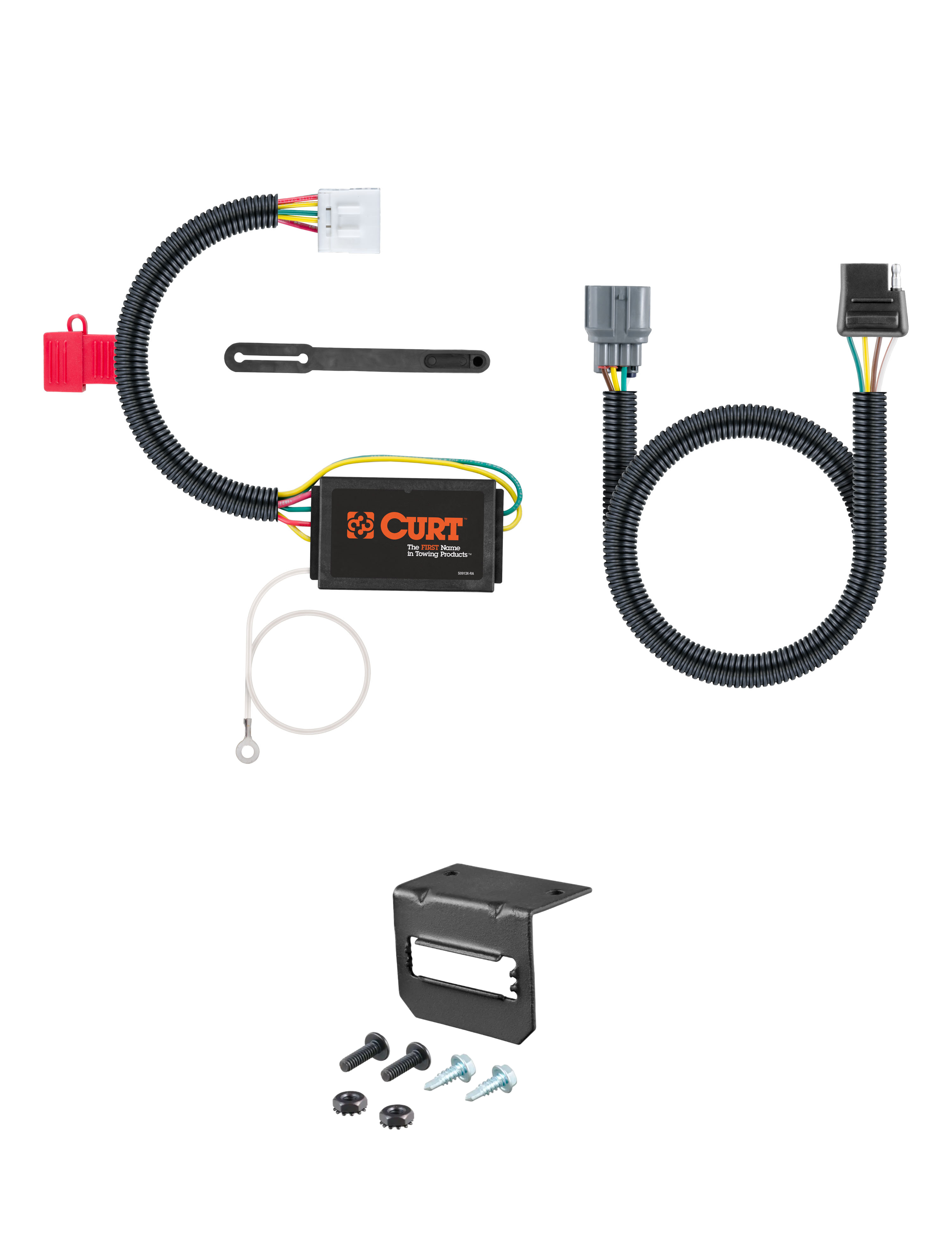 09-11 HONDA Pilot CURT 4-flat Plug and Play Trailer Wiring thumbnail 0