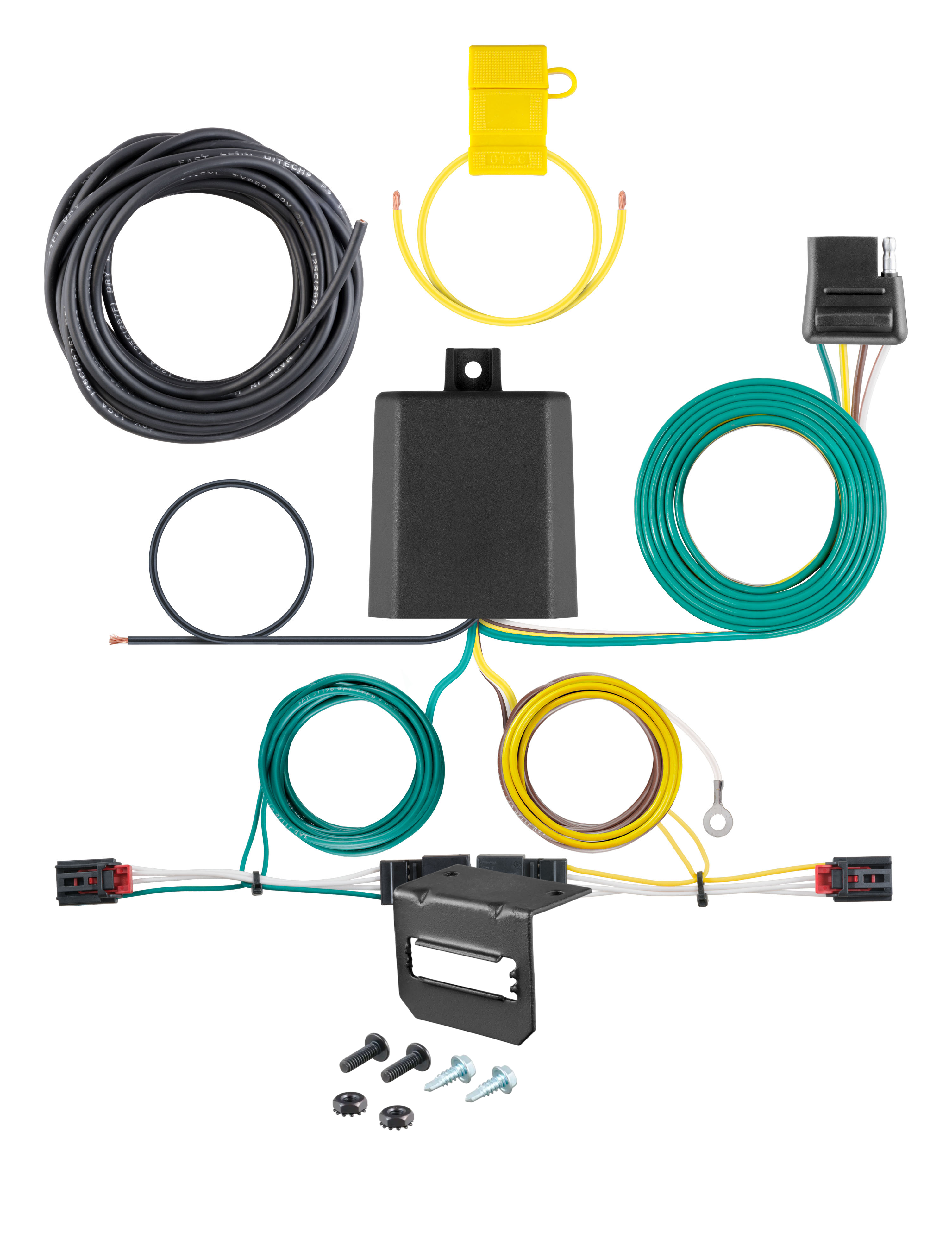 12-15 Volkswagen Passat Sedan, new body, excluding 3.6L AWD CURT 4-flat Plug and Play Trailer Wiring thumbnail 0