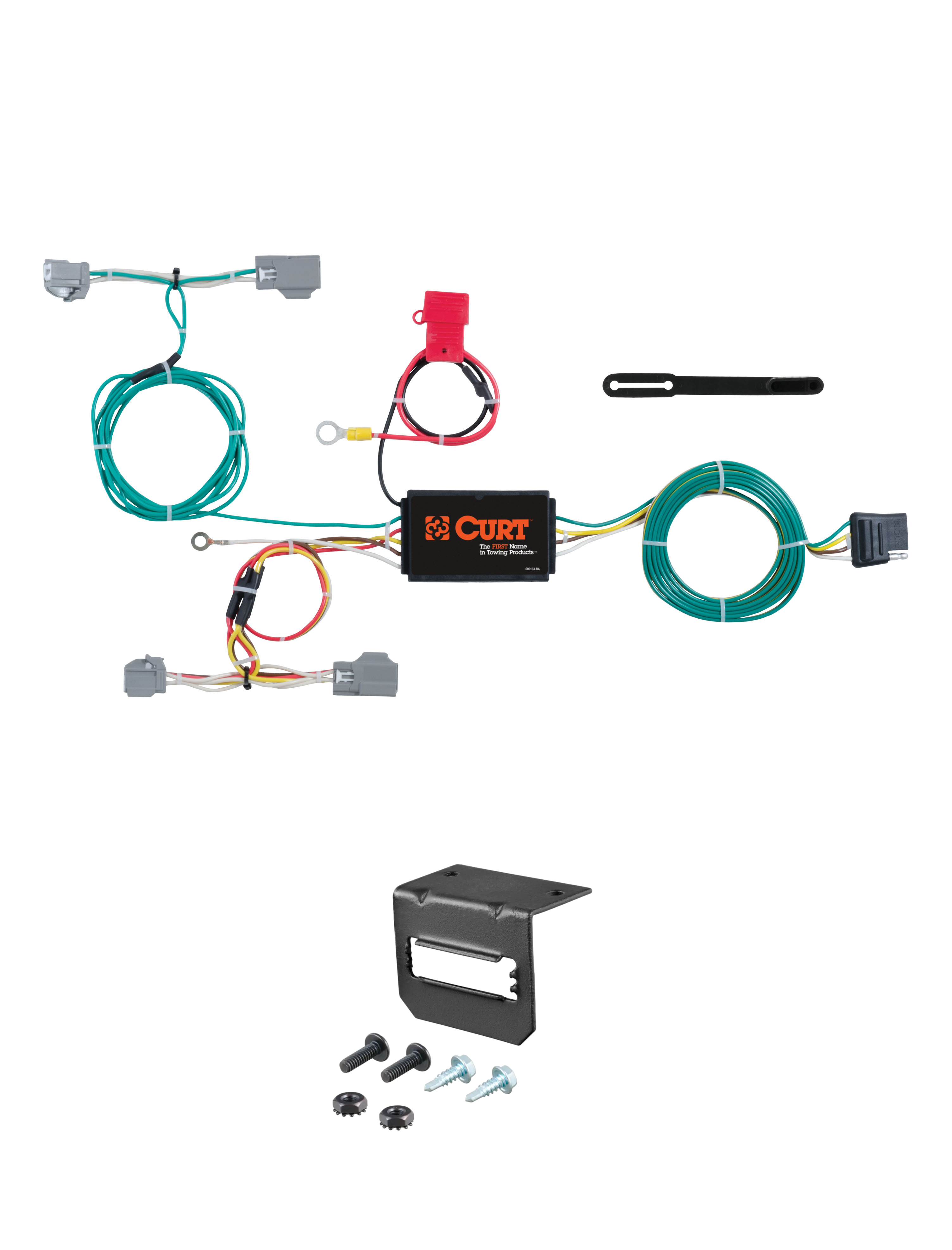 17-24 Volvo S90  CURT 4-flat Plug and Play Trailer Wiring thumbnail 0