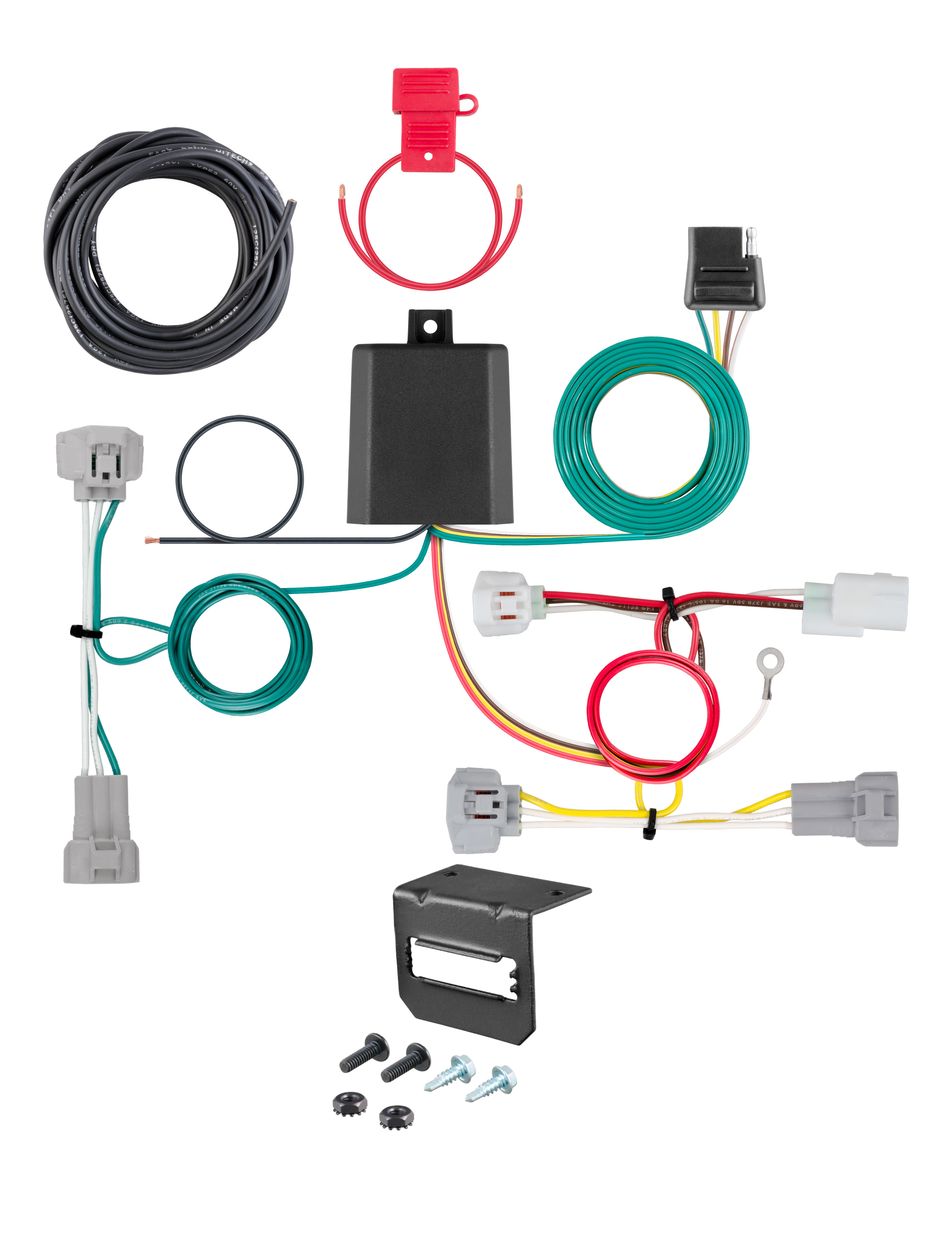 16-23 Toyota Tacoma Excluding factory receiver CURT 4-flat Plug and Play Trailer Wiring thumbnail 0