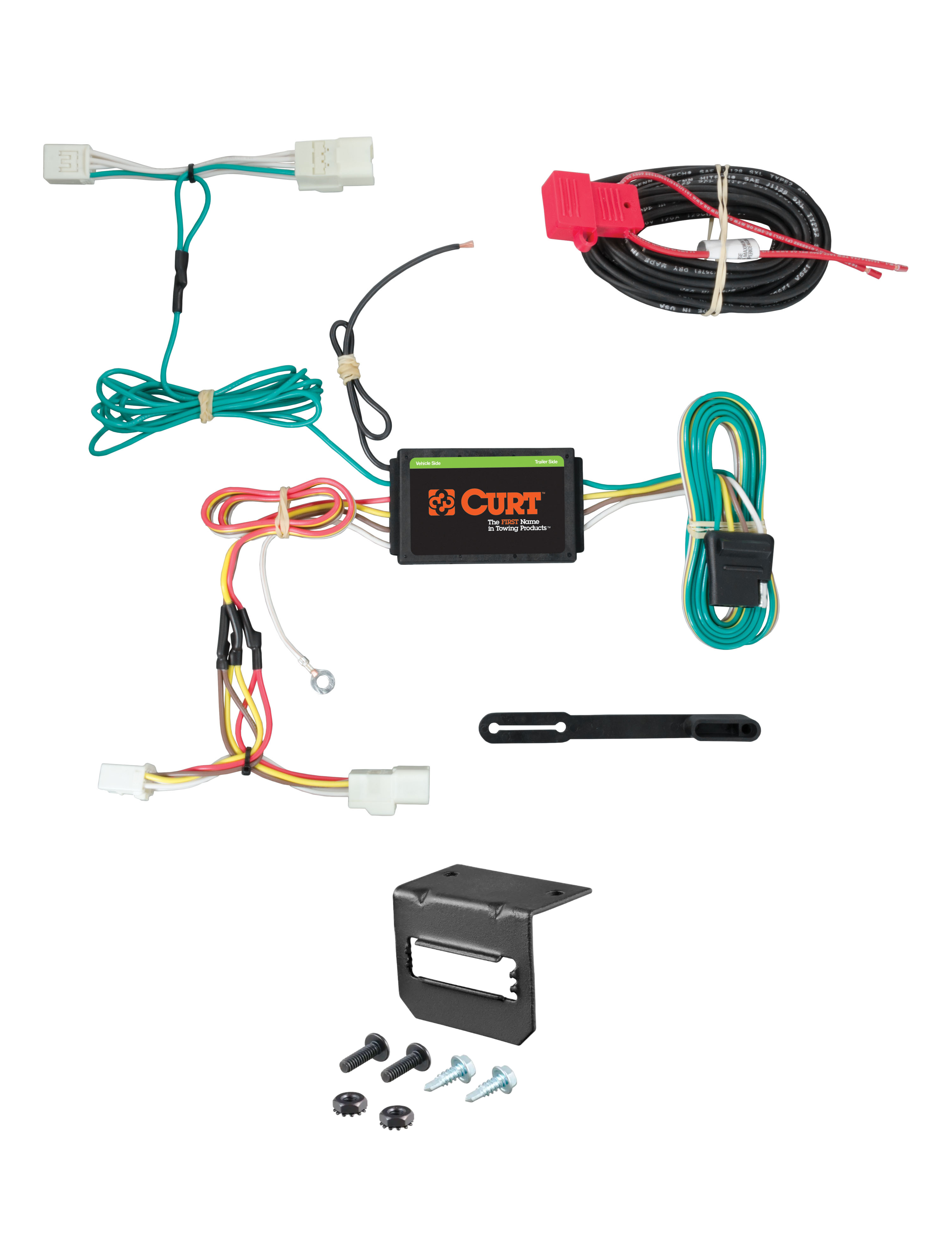 12-16 Subaru Impreza Sedan, excluding WRX and WRX STI CURT 4-flat Plug and Play Trailer Wiring thumbnail 0