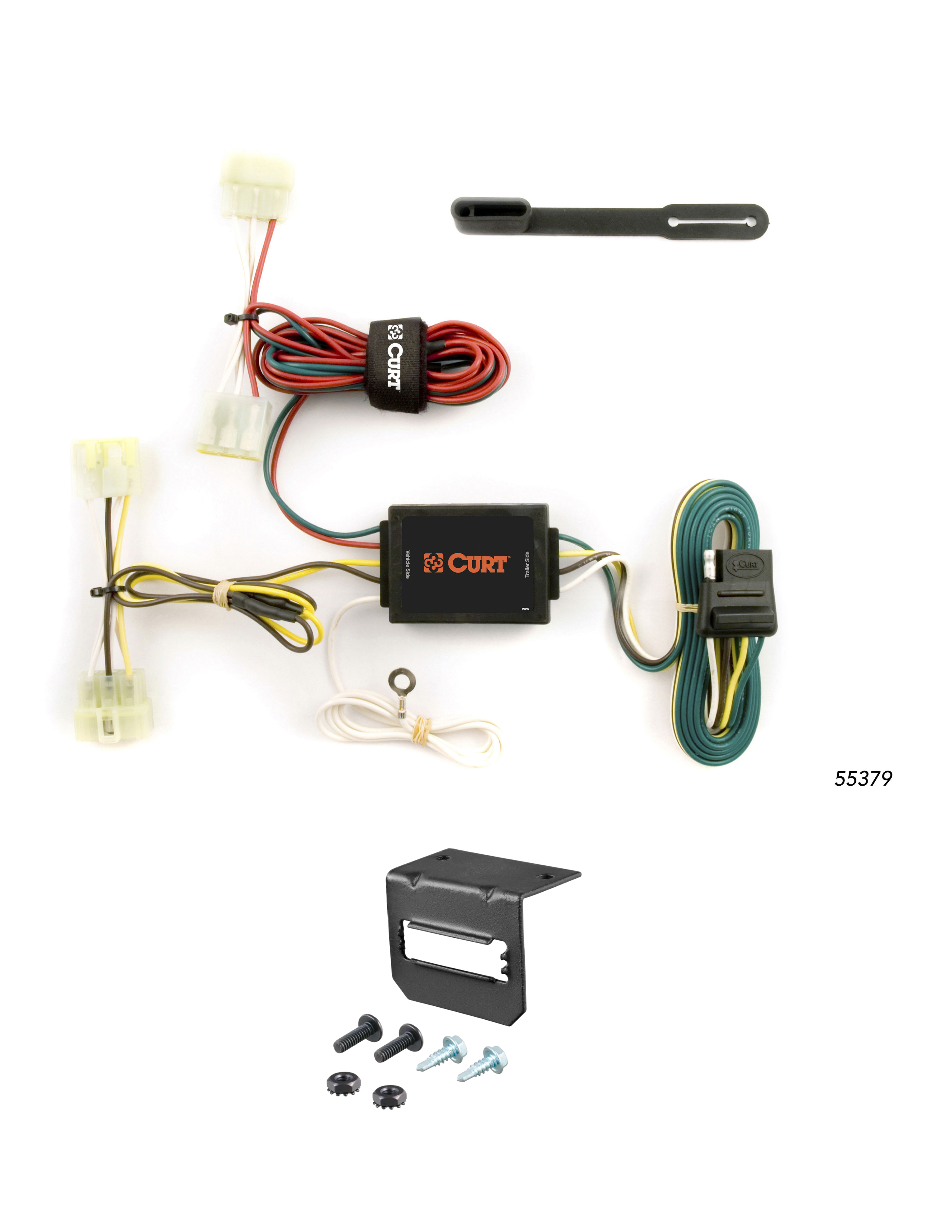 95-04 Toyota Tacoma CURT 4-flat Plug and Play Trailer Wiring thumbnail 0