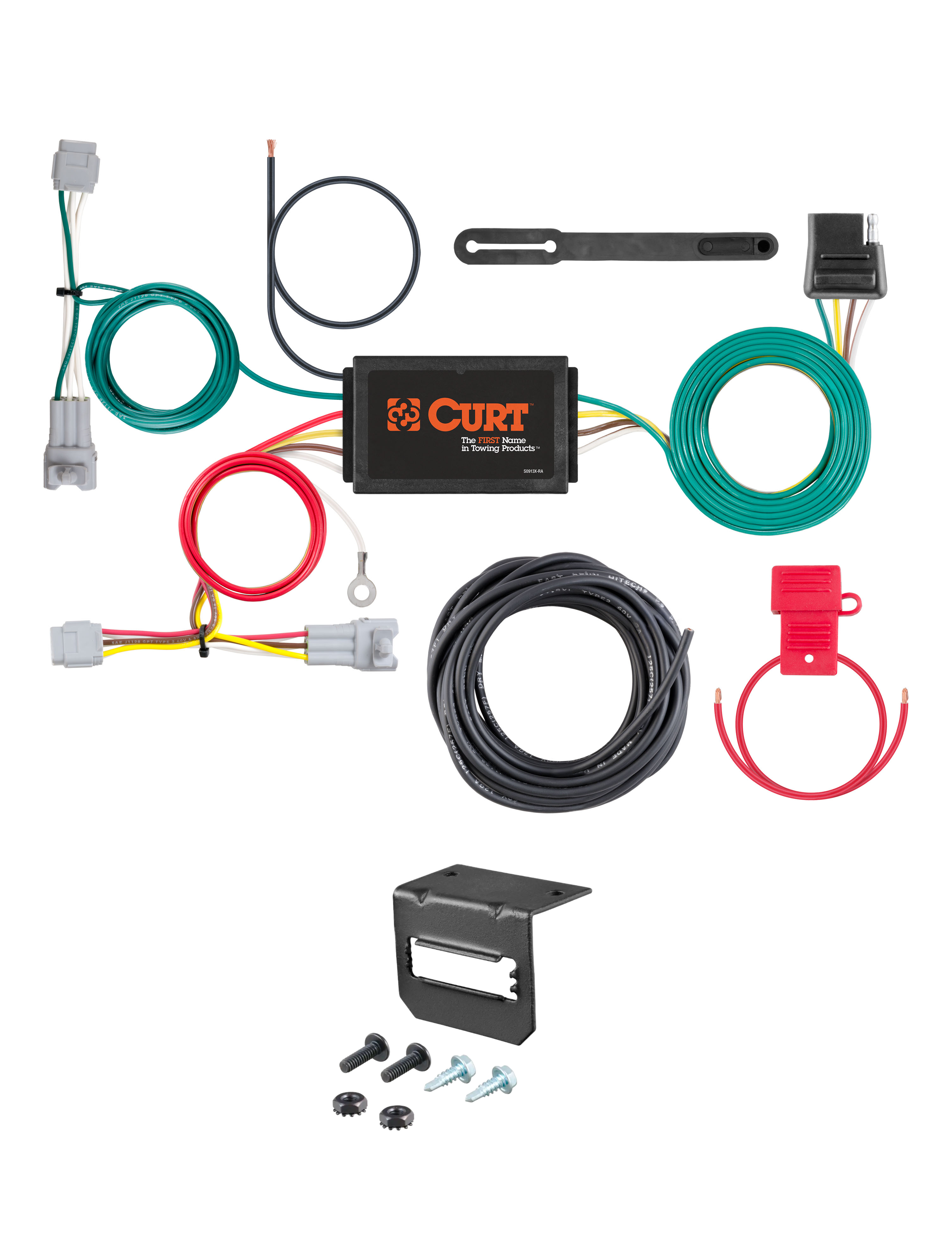 12-16 Subaru Impreza Hatchback, excluding WRX and WRX STI CURT 4-flat Plug and Play Trailer Wiring thumbnail 0